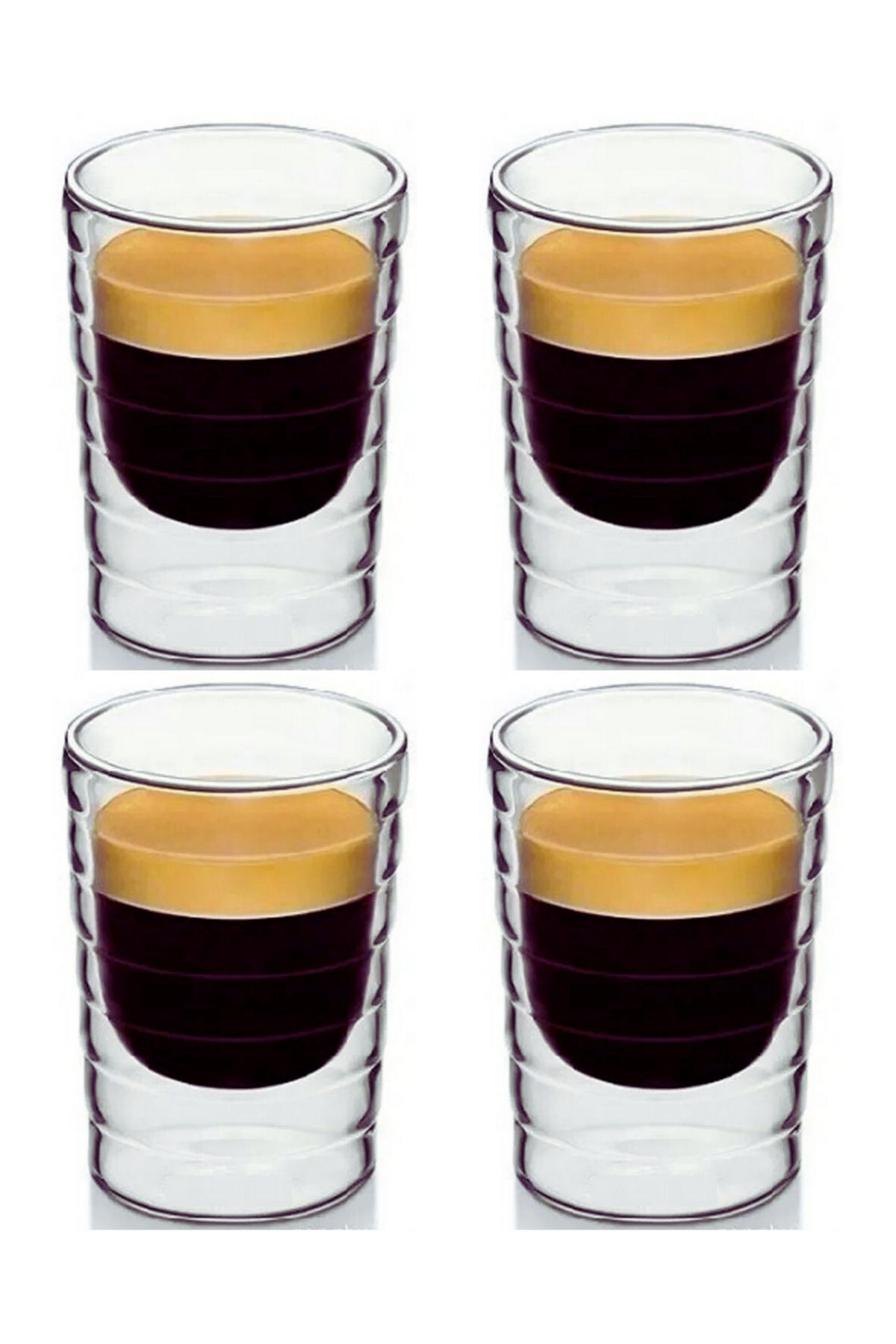 Kitchen Design Lab Yeni Stil Ekspresso Fincanı, Çay,meşrubat,latte,kahve Bardağı 160 ml 4 Adet - 2916