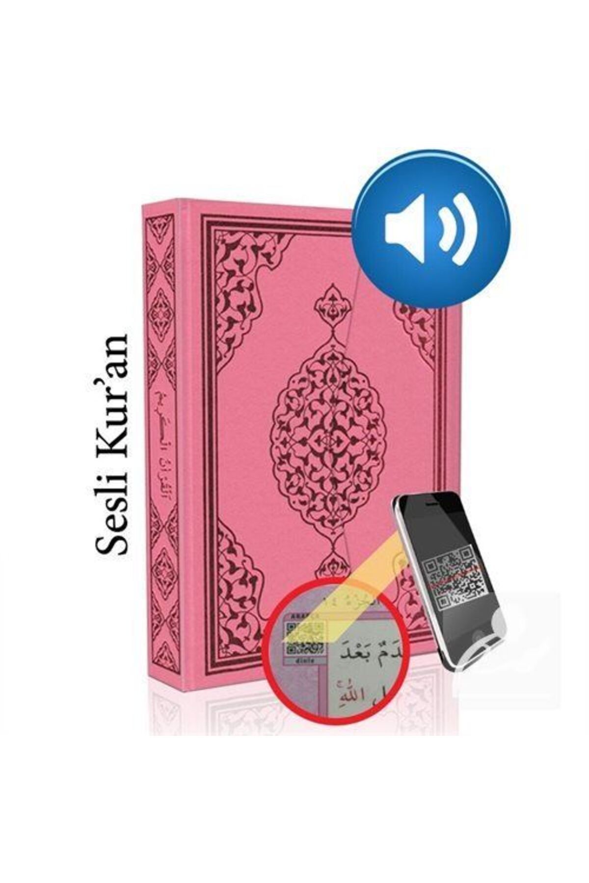 Merve Yayınları Kur'an-ı Kerim Bilgisayar Hatlı Pembe Renk Orta Boy (KUR-AN 014) Sesli Kur-an & Diyanet Mühürlüdür