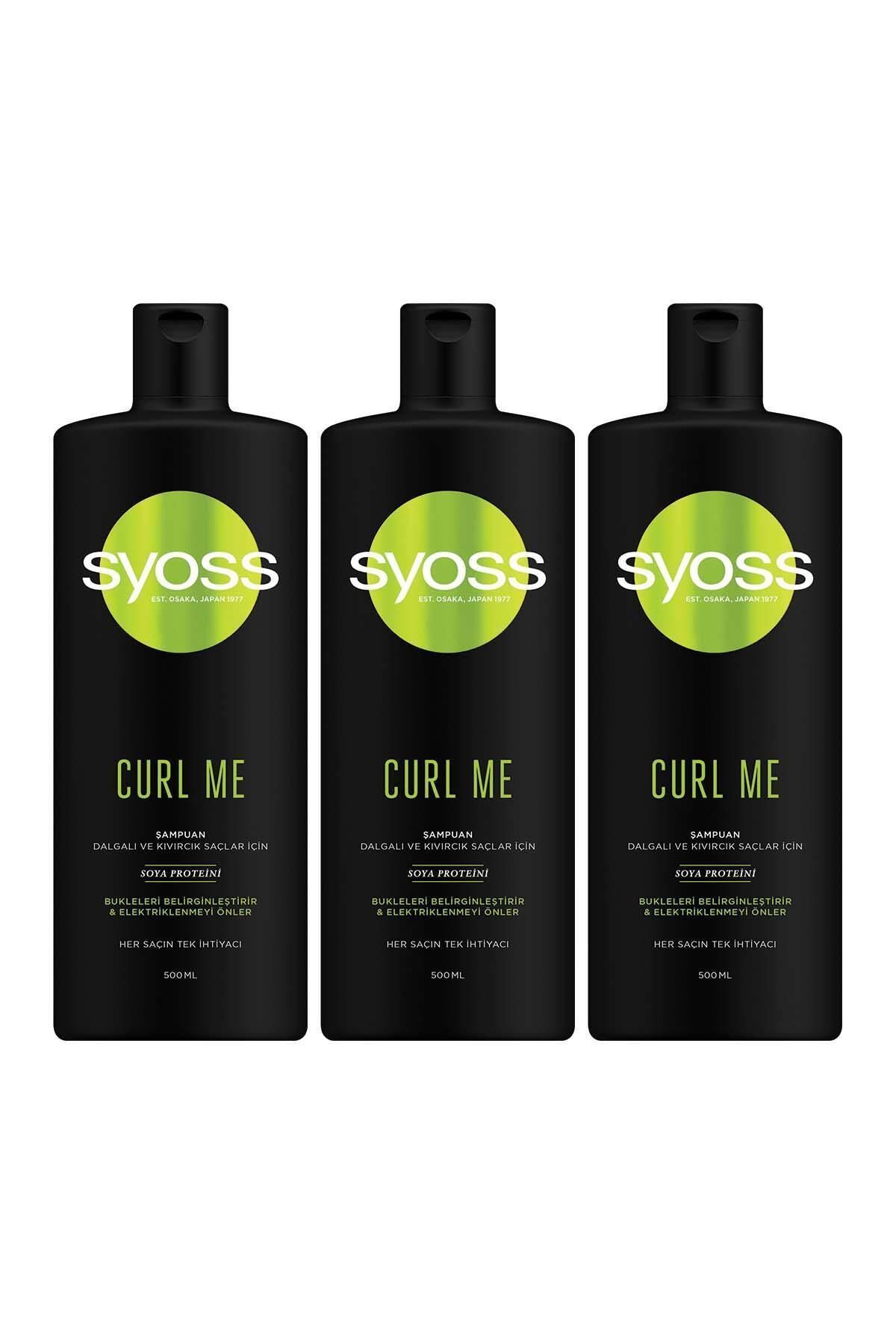 Syoss Curl Me Bukle Belirginleştirici Şampuan 500 ml X 3 Adet