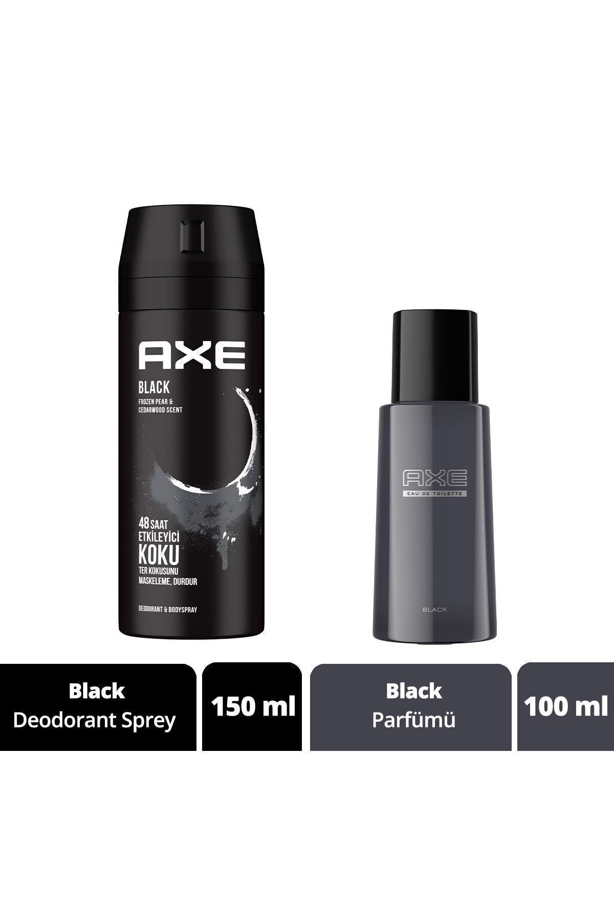 Axe Erkek Deodorant & Bodyspray Black 150 ml + EDT Erkek Parfüm Black 100 ml