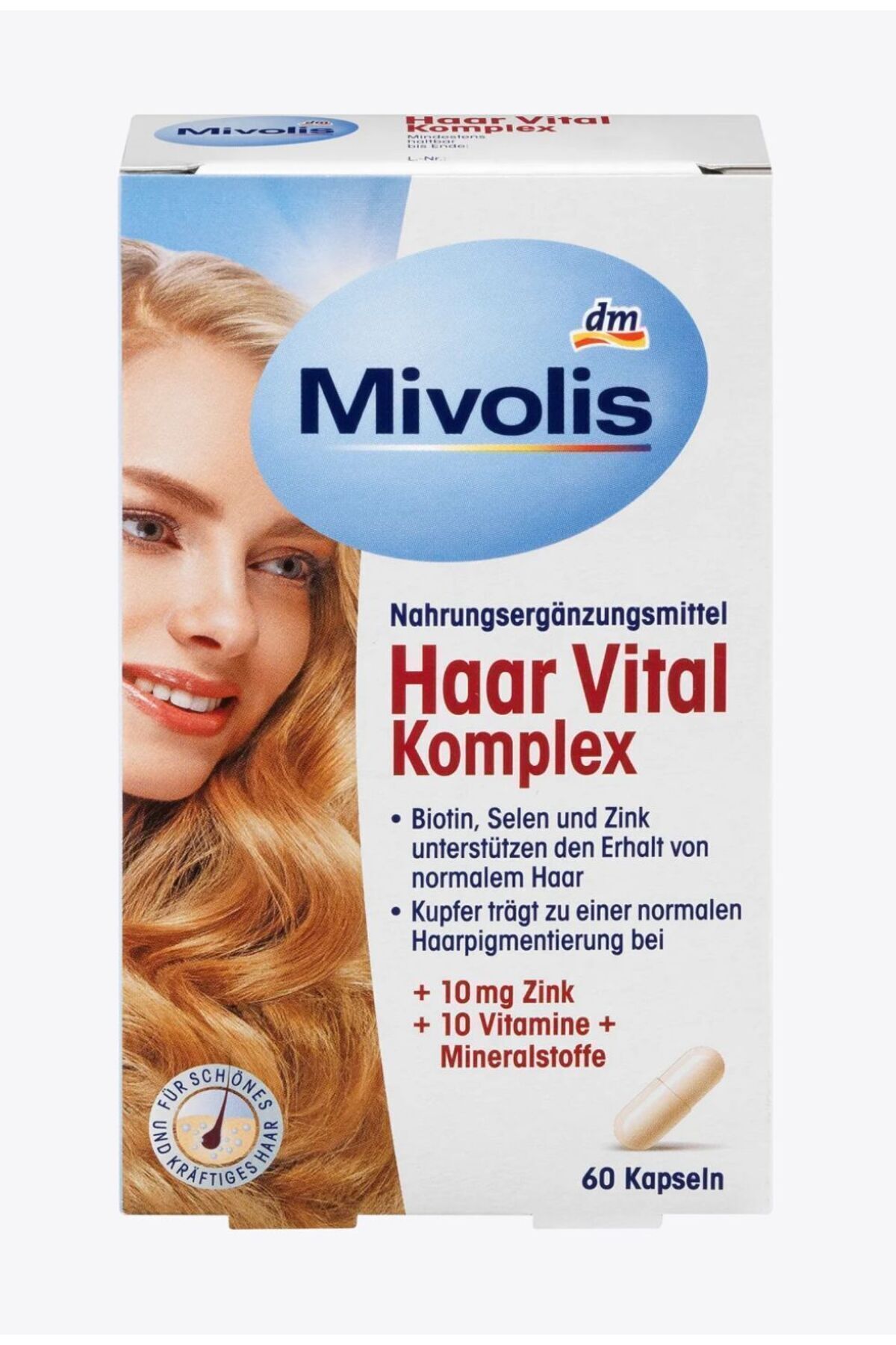 mivolis Hair Vital Complex, Biotin, Selenyum ve Çinko Vitaminler 60 Tablet