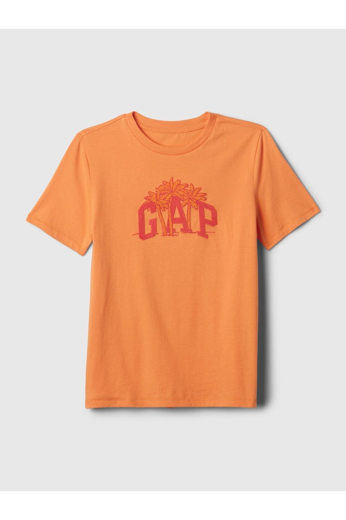 GAP Erkek Çocuk Turuncu Gap Logo T-Shirt