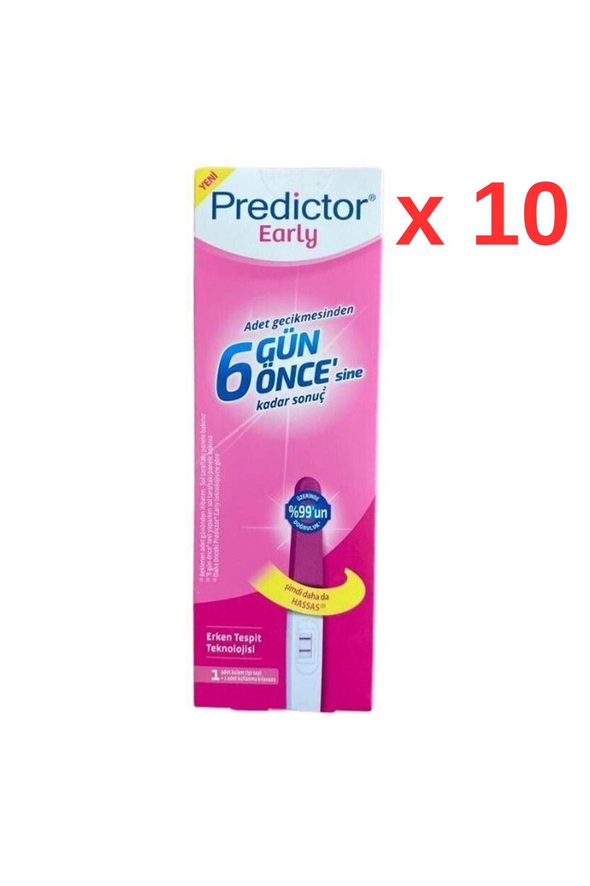 Predictor Early Erken Gebelik Testi - 10 Adet