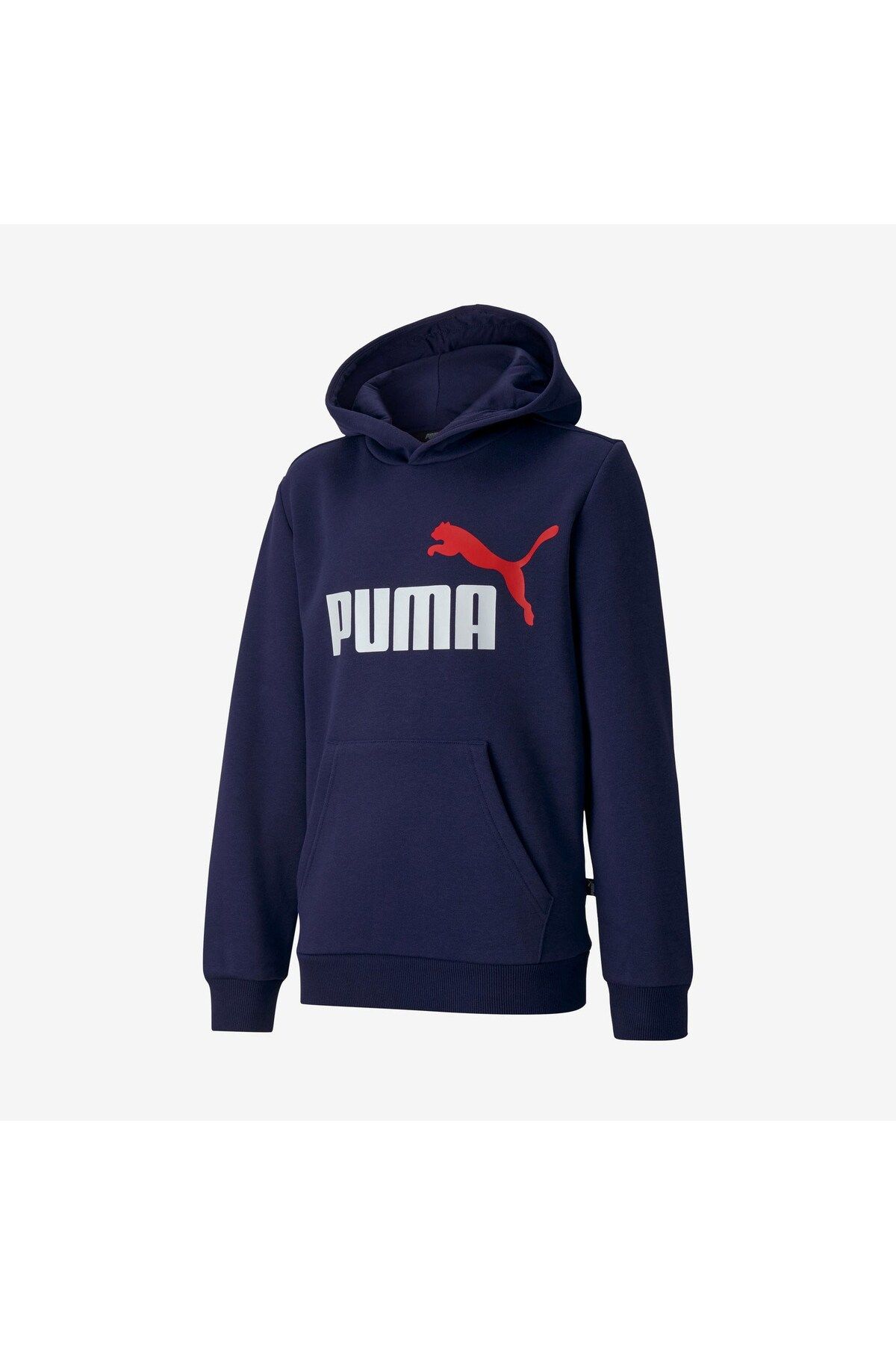 Puma Essentials 2 Col Fleece Erkek Çocuk Lacivert Kapüşonlu Sweatshirt