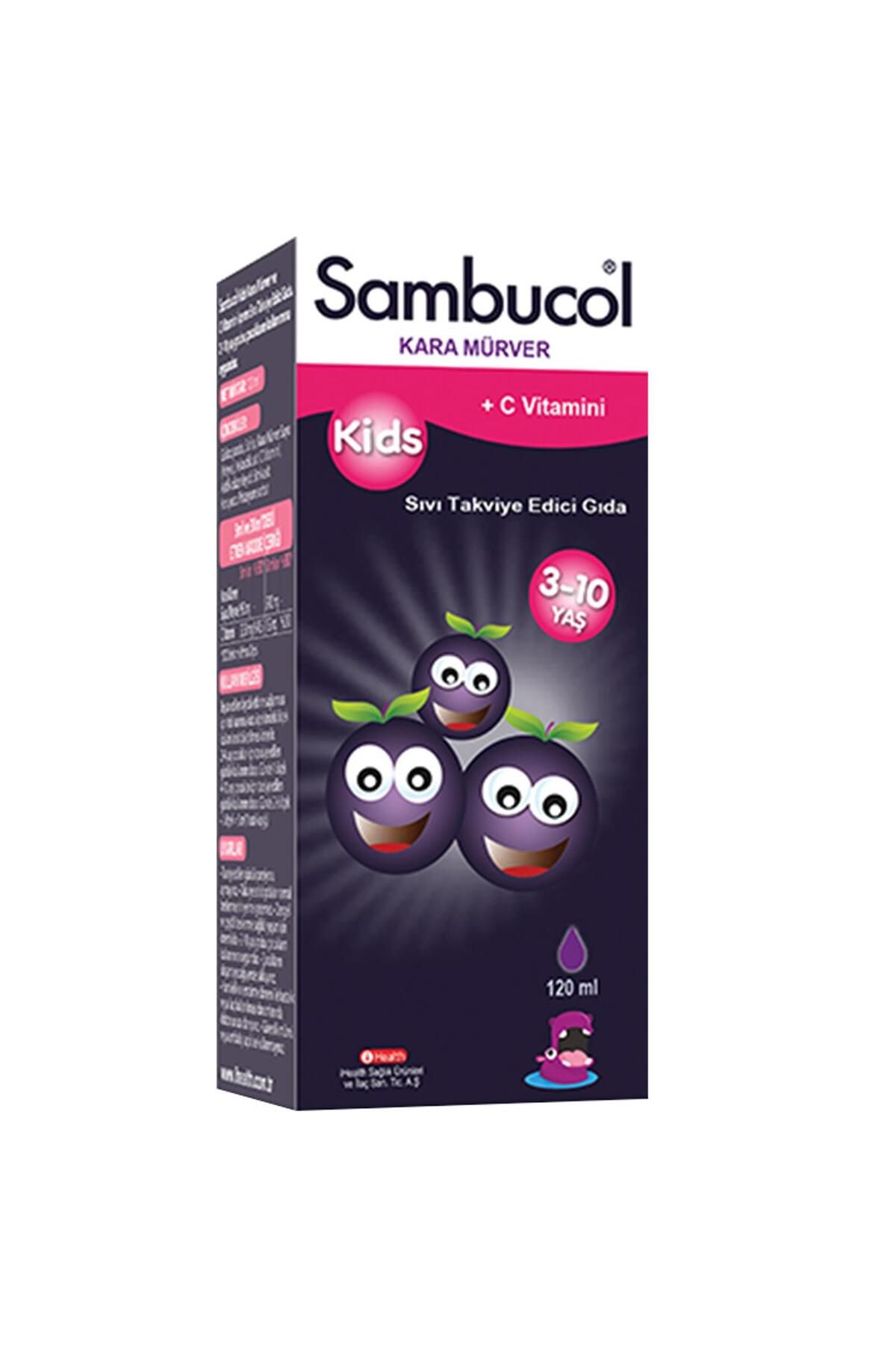 Sambucol Kids Kara Mürver Ve C Vitamini Içeren Sıvı Takviye Edici Gıda 120 ml