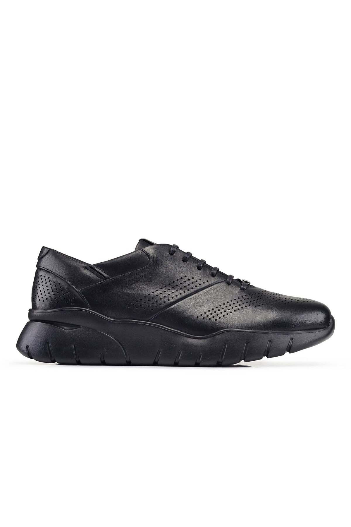 Nevzat Onay Siyah Günlük Bağcıklı Erkek Sneaker -93801-