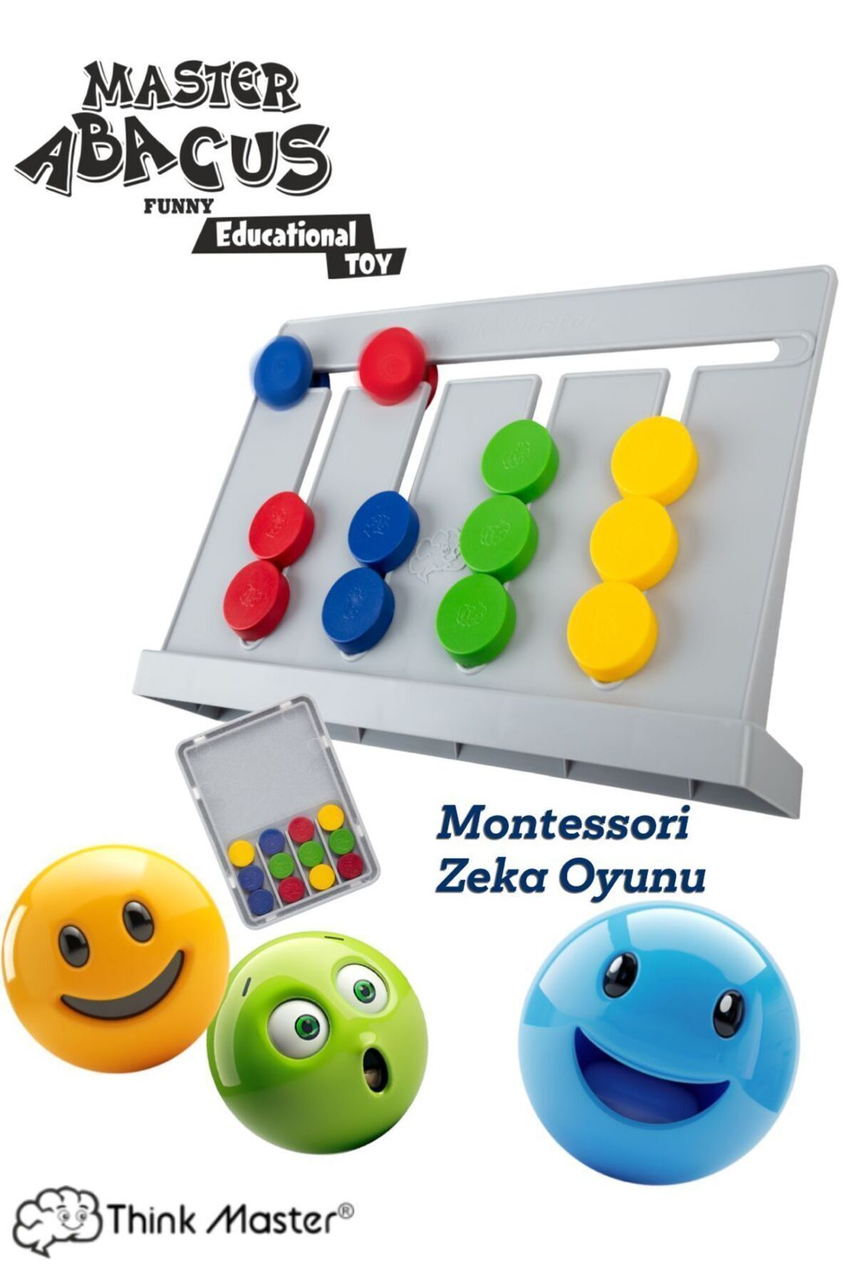 ThinkMaster Master Abacus Rubik Abaküs Montessori Zeka Oyunu Dijital Oyun Kartları Ile Destekli