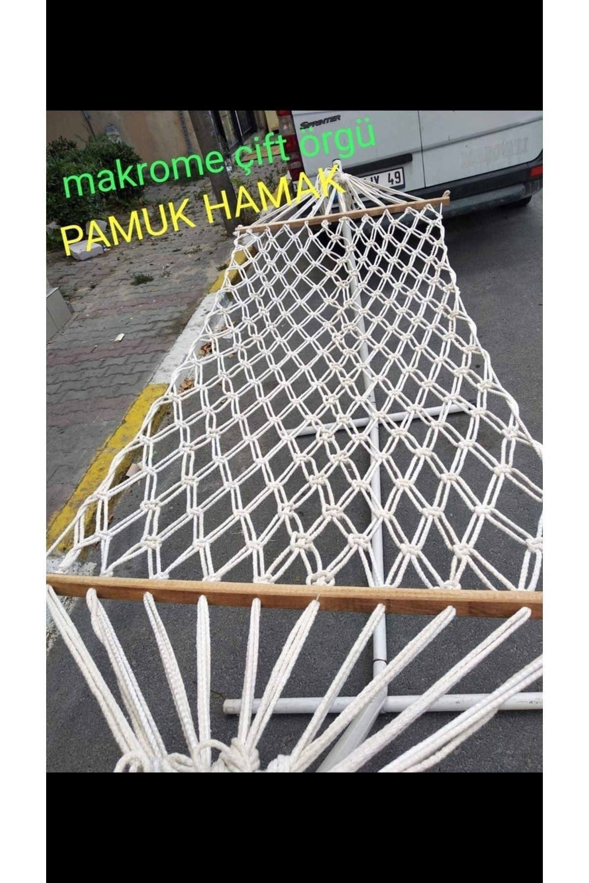 İpek Relax Hamak-tek -kişilik Çift Örgü Pamuk Hamak Lüks Hamak