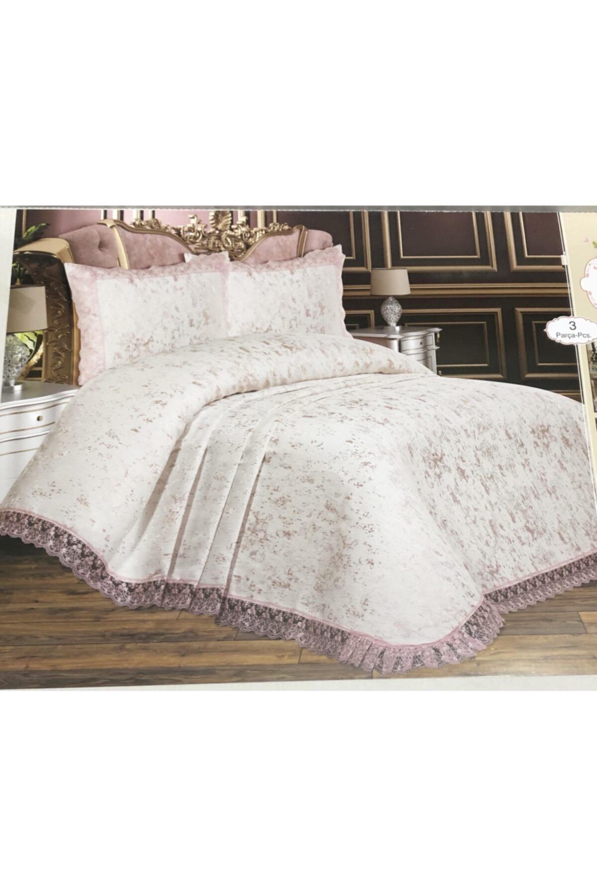 Çt Çeyizci Tekstil Güpürlü Yatak Örtüsü Bulut Bedspread