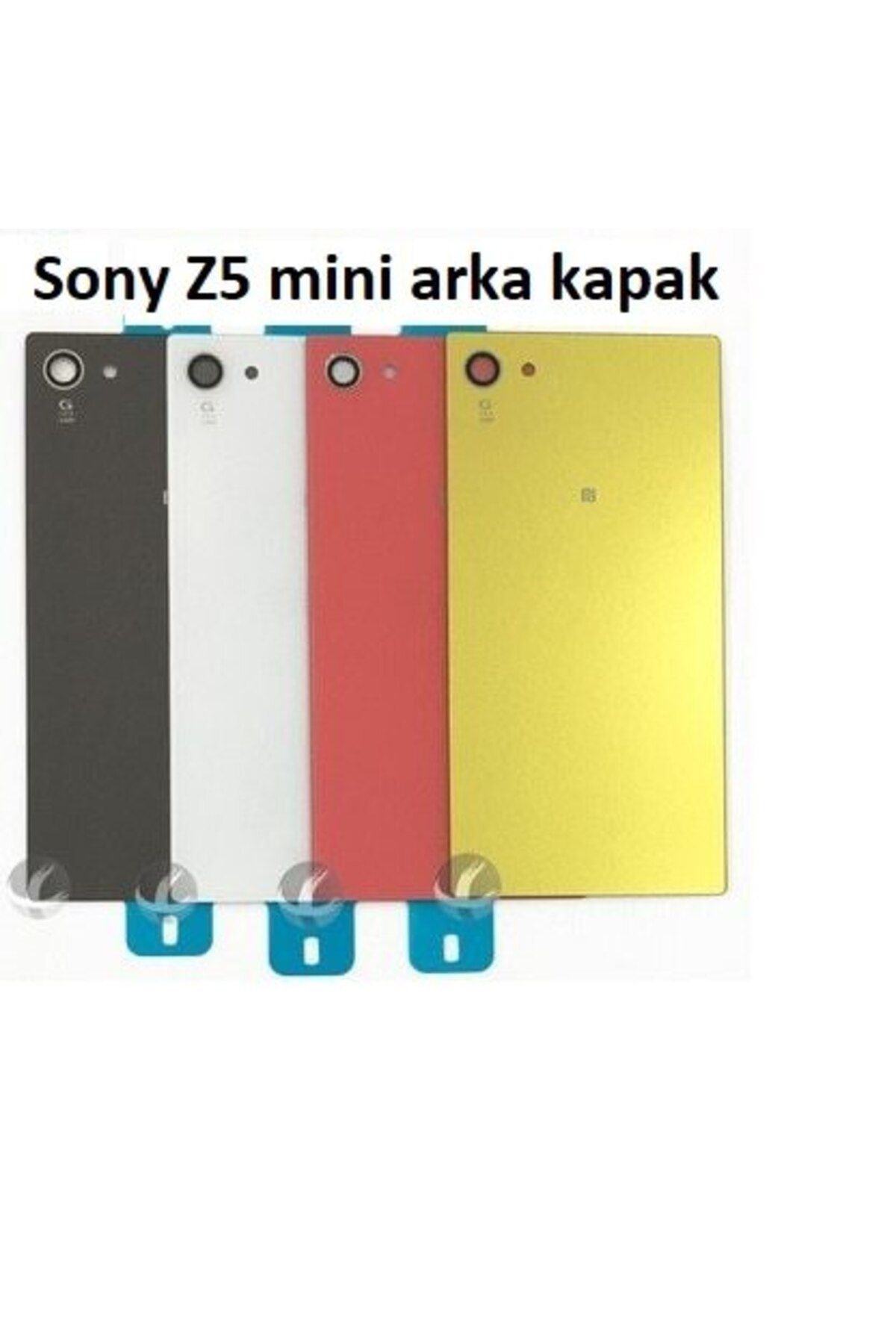 GMR Sony Xperia Z5 Compact Mini Uyumlu Arka Pil Batarya Kapak - Sarı