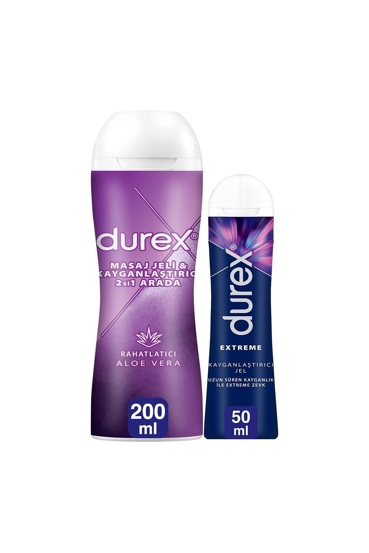 Durex Play Aloe Vera 200ml Masaj Jeli & Kayganlaştırıcı + Extreme Anal Kayganlaştırıcı Jel 50 ml