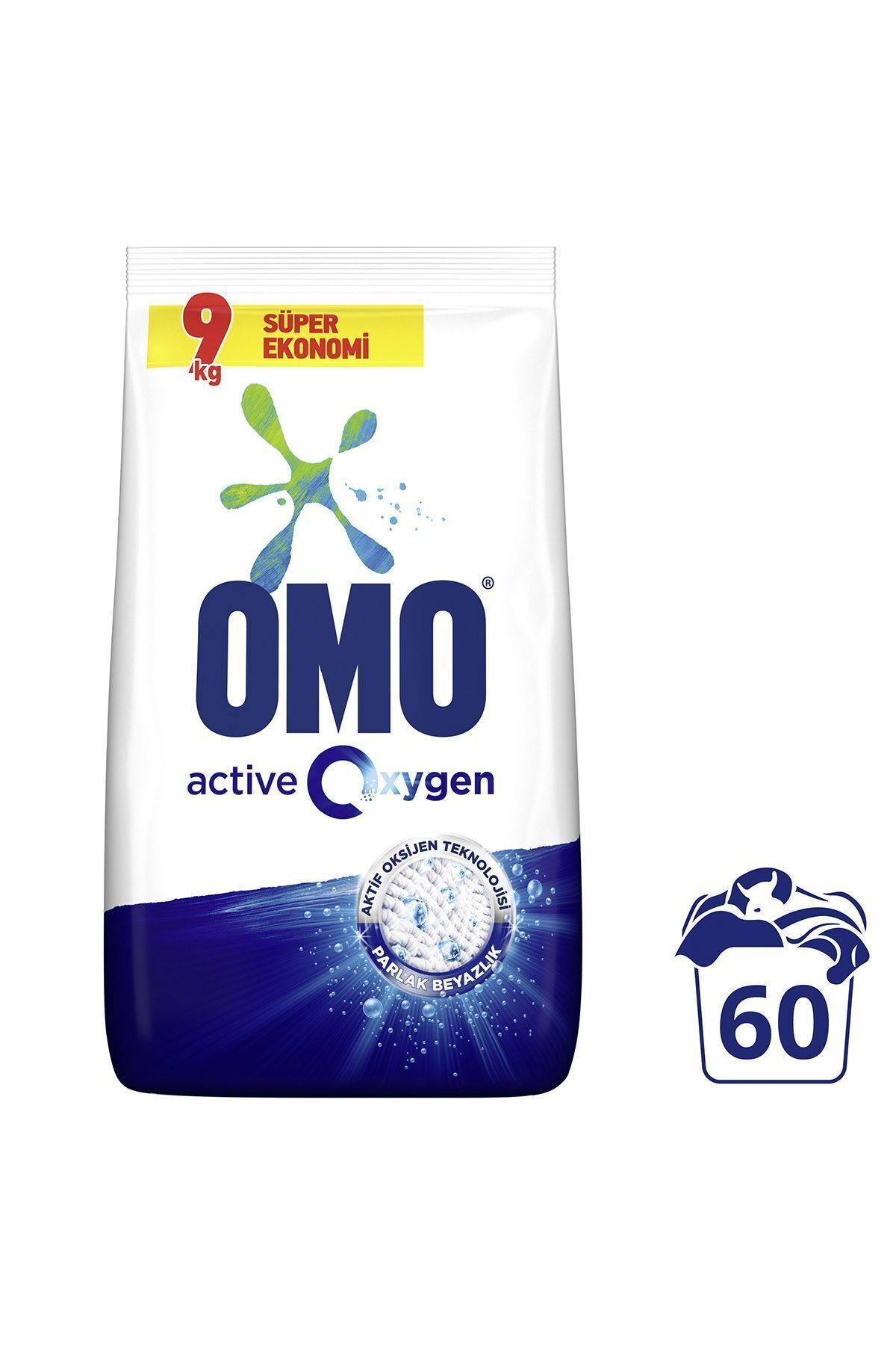 Omo Active Oxygen Toz Çamaşır Deterjanı Leke Çıkarıcı 9 Kgx1