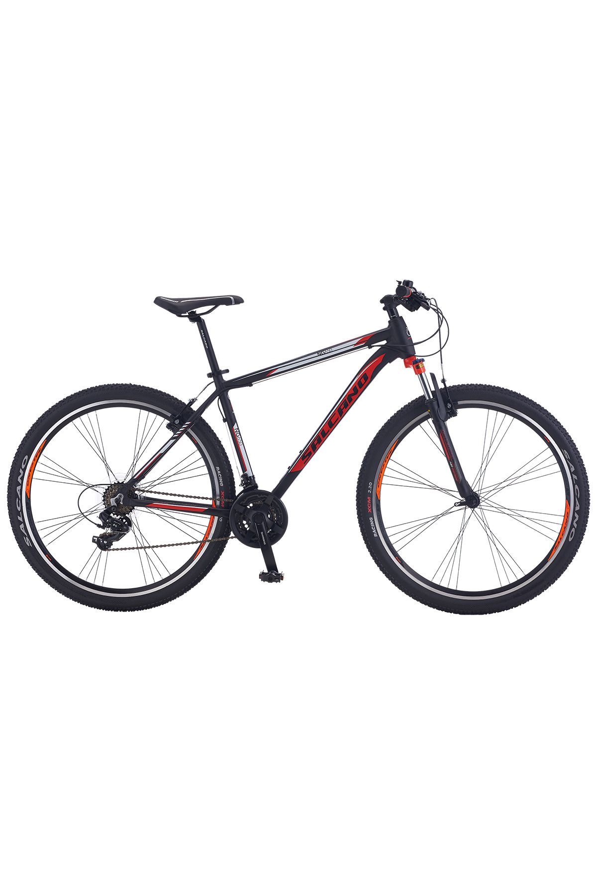 Salcano NG 650 27,5 HD hidrolik disk fren Dağ Bisikleti full Shimano 21 Vites 46 kadro siyah kırmızı
