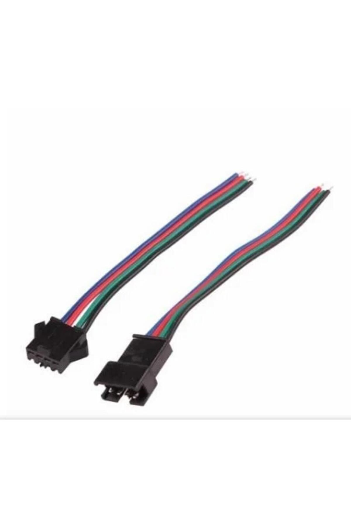 SANEC 2,5MM JST SM 4PİN SİYAH SEYYAR KABLOLU KONNEKTÖR DİŞİ ERKEK TAKIM 30CM+30CM - 0,50MM - ÇİFT TARAFLI