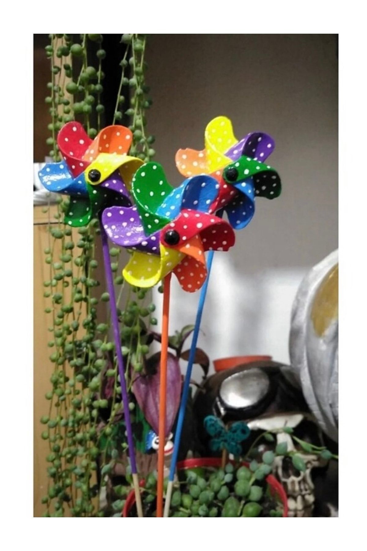 Gardenia Art Hobi Rüzgar Gülü Saksı Süsleri 3 Adet
