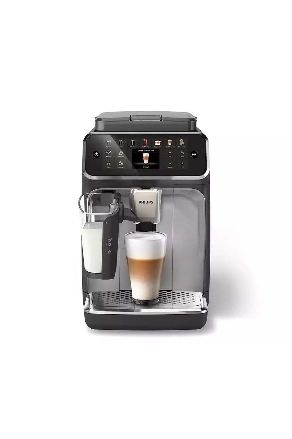 Philips LatteGo Tam Otomatik Espresso Makinesi, 12 Sıcak ve Soğuk İçecek, Silent Brew, EP4446/70