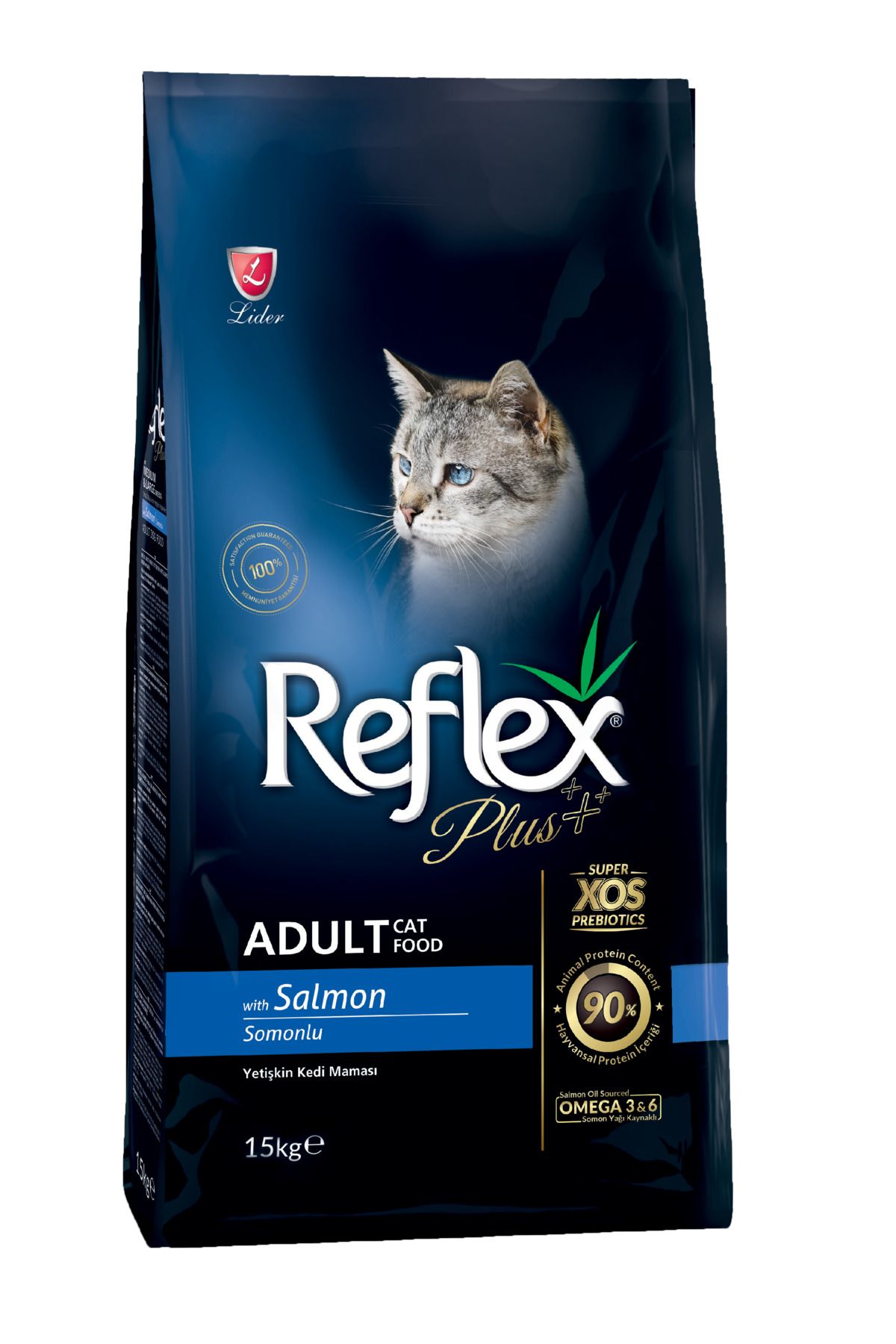 Reflex Plus Somonlu Yetişkin Kedi Maması 15 Kg