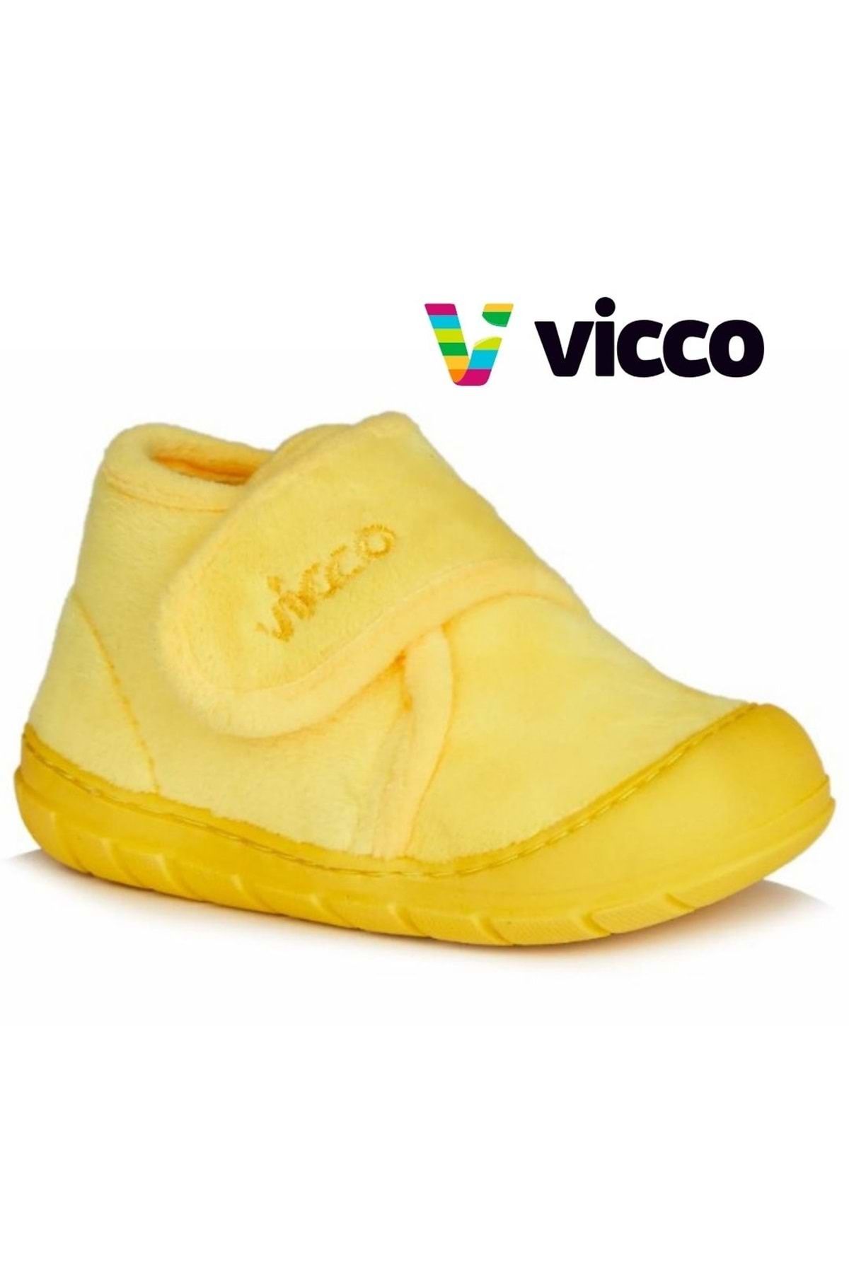 Kids Club Shoes Vicco Color İlk Adım Bebek Ortopedik Çocuk Panduf Spor Ayakkabı SARI