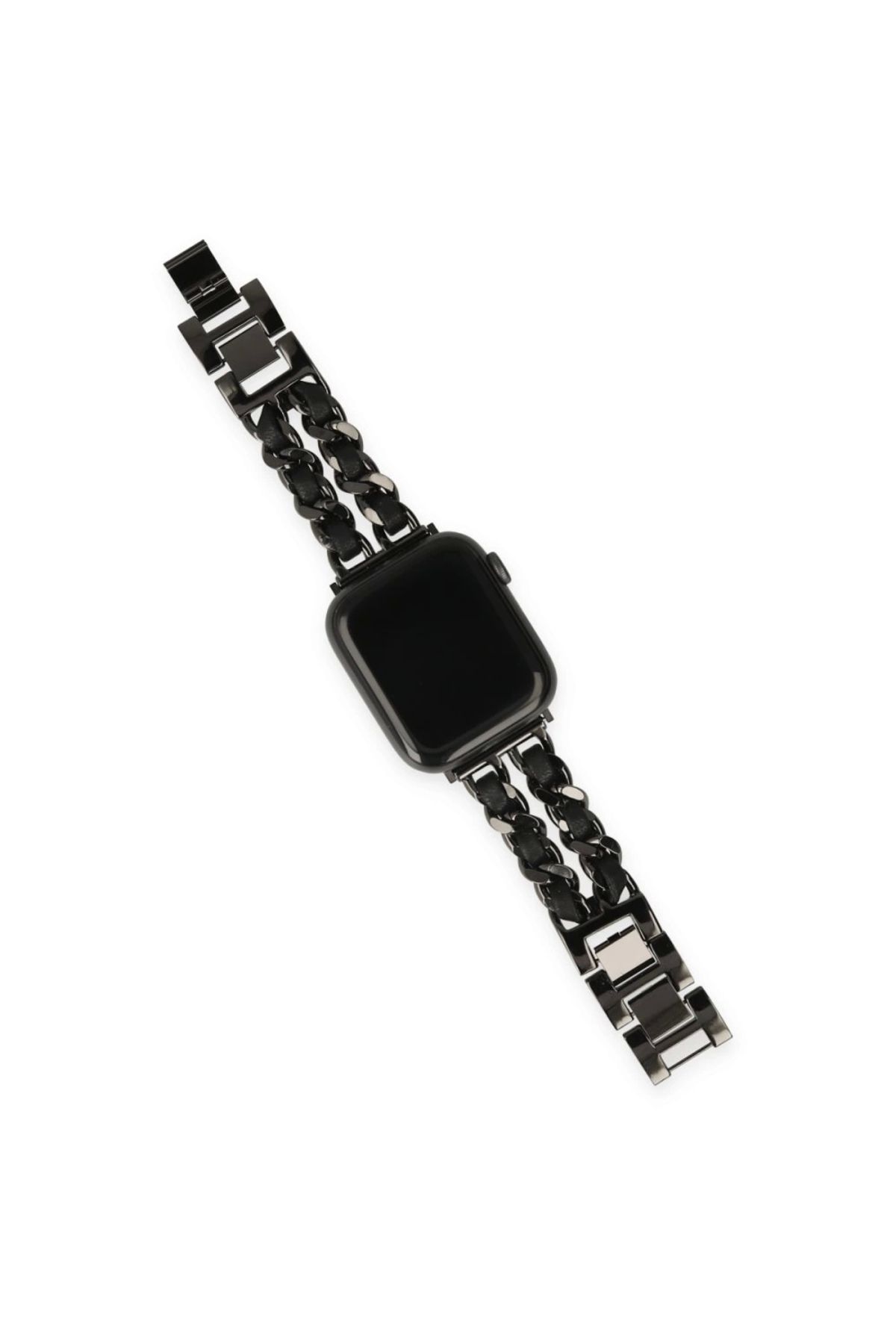 Lisinya Apple Watch 41mm Kr405 Metal Bakla Kordon - Ürün Rengi : Beyaz - Lisinya