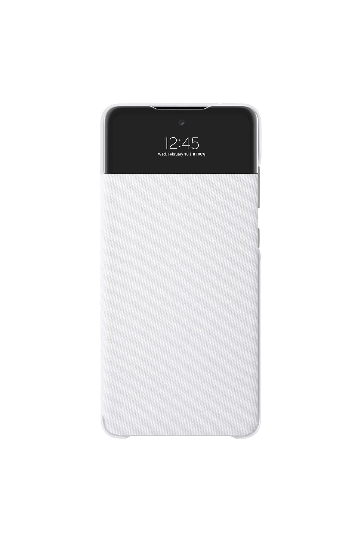 Samsung Galaxy A72 Smart S View Cüzdan Kılıf Beyaz
