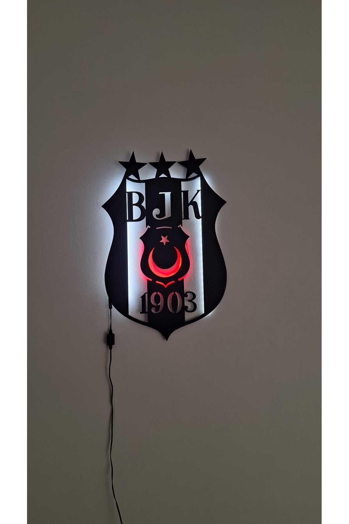 Beşiktaş Lazer S.E.K Tasarım YıldızlıBeşiktaş led ışıklı logo , Tablo , Gece lambası