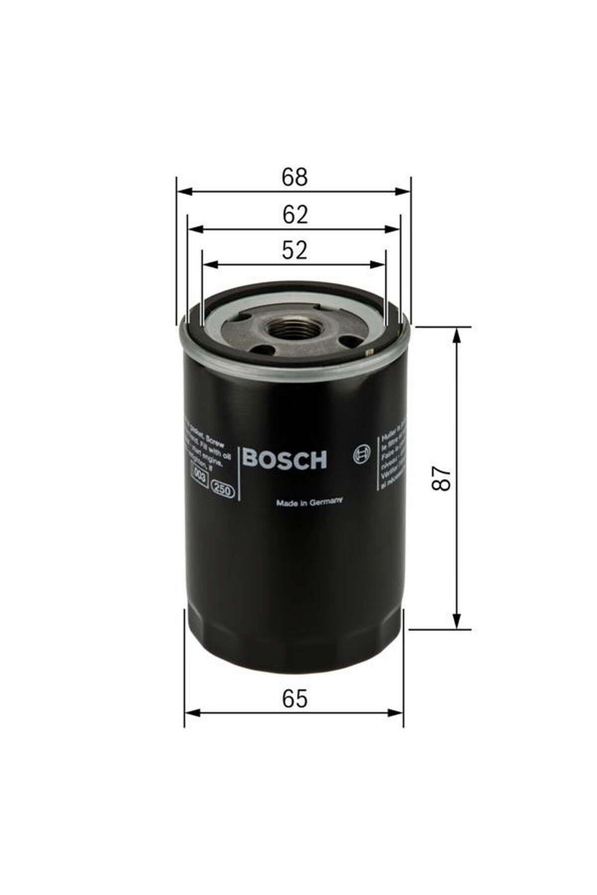 Bosch YAĞ FİLTRESİ NISSAN MICRA 1.3 I 16V 92-00 313105