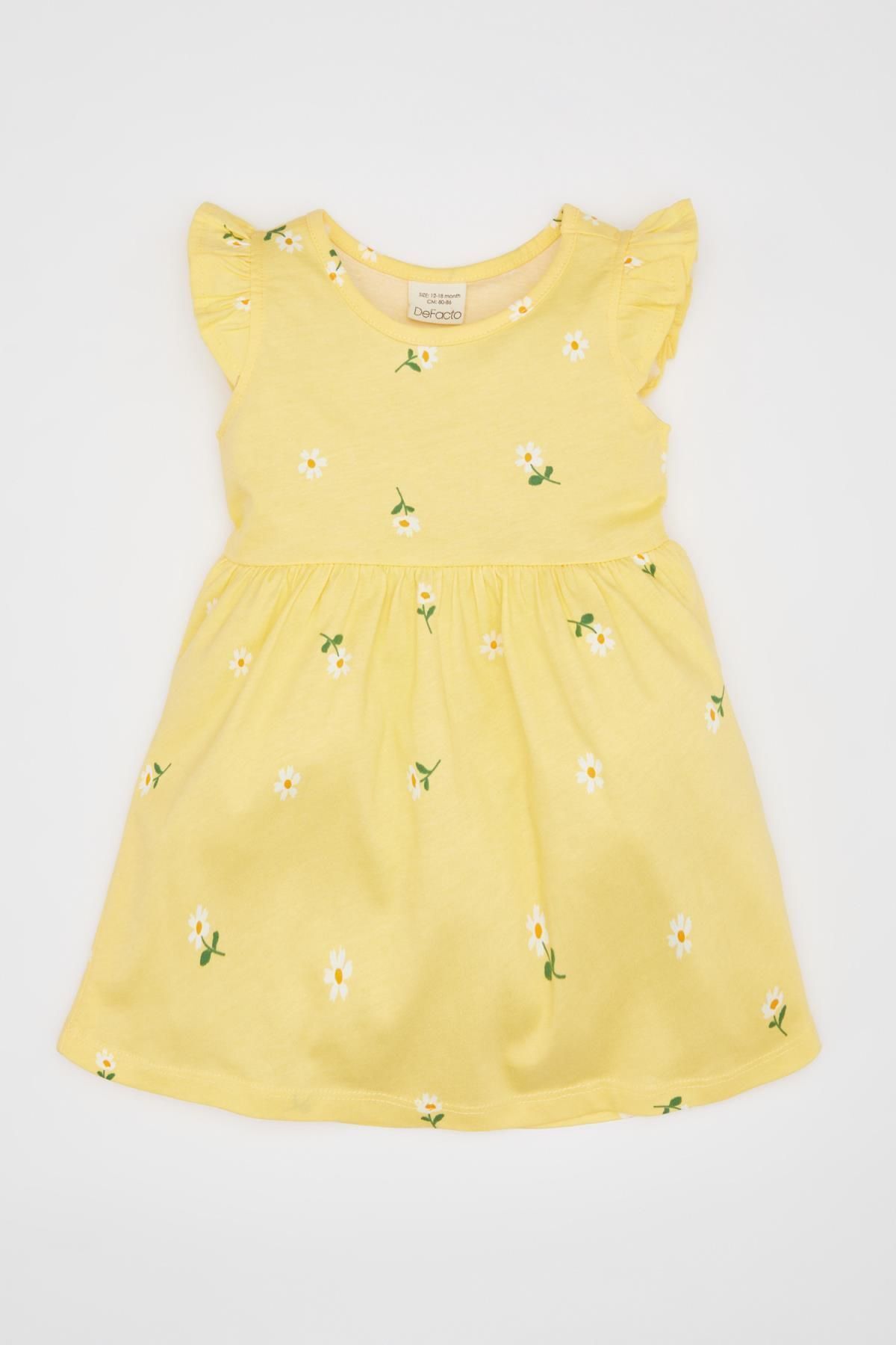Defacto Kız Bebek Desenli Kolsuz Elbise A0136a524sm