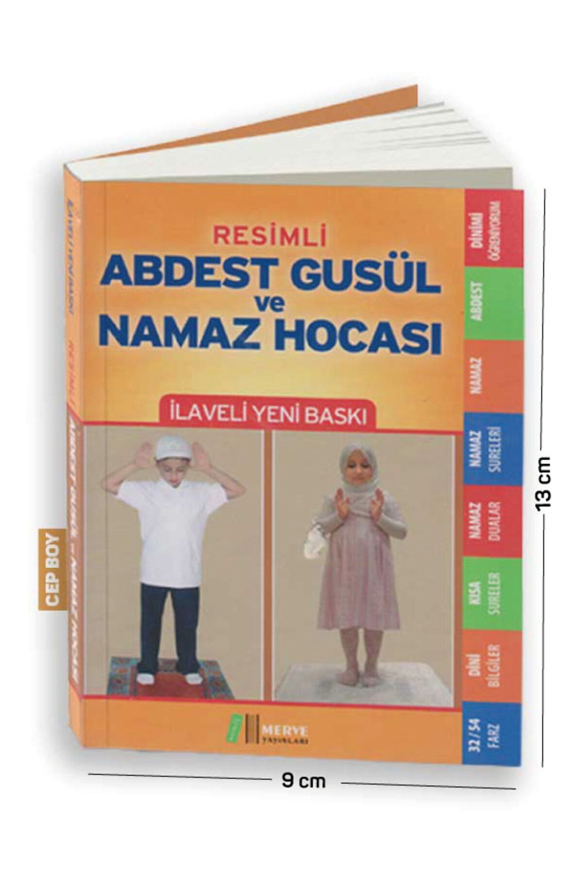 Merve Yayınları Resimli Abdest Gusül Ve Namaz Hocası 160 Sayfa Cep Boy