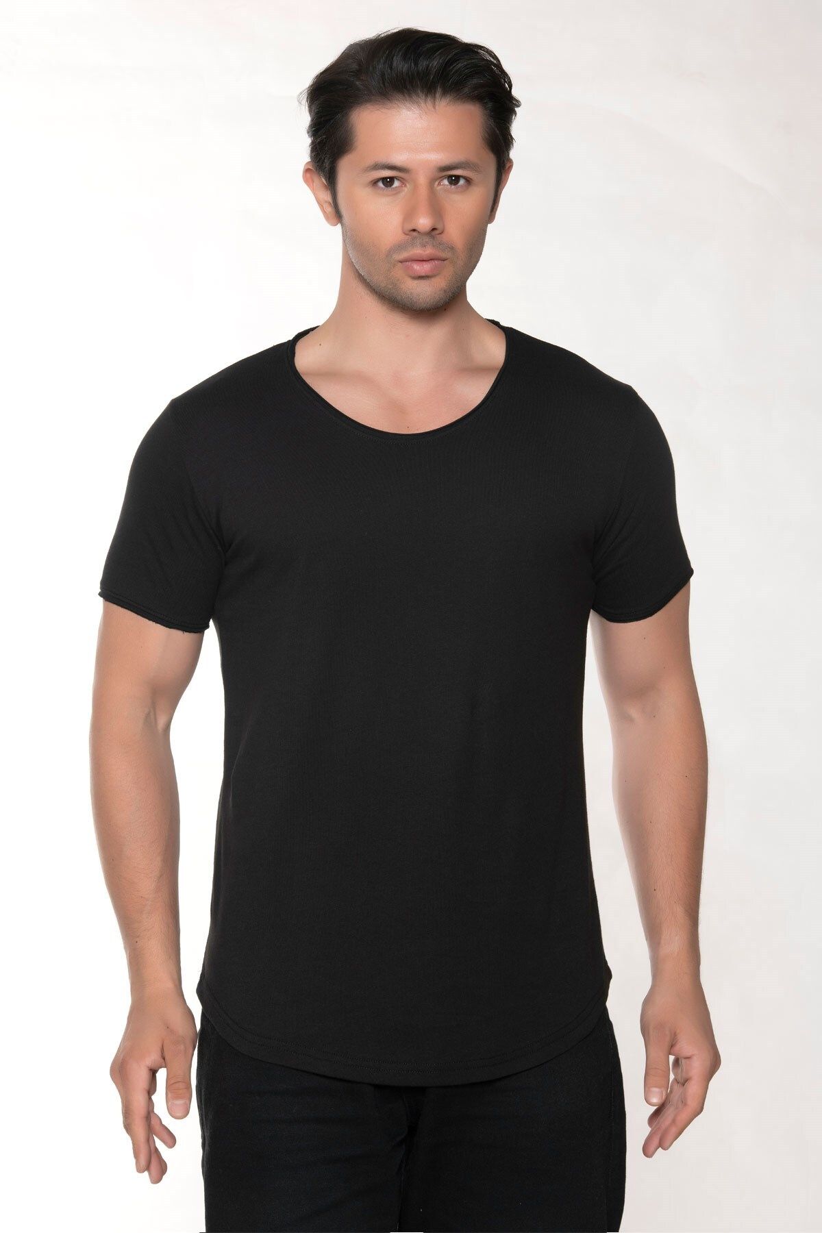 BlackHorn Black Horn Erkek Pis Yaka %100 Pamuk Salaş T-shirt