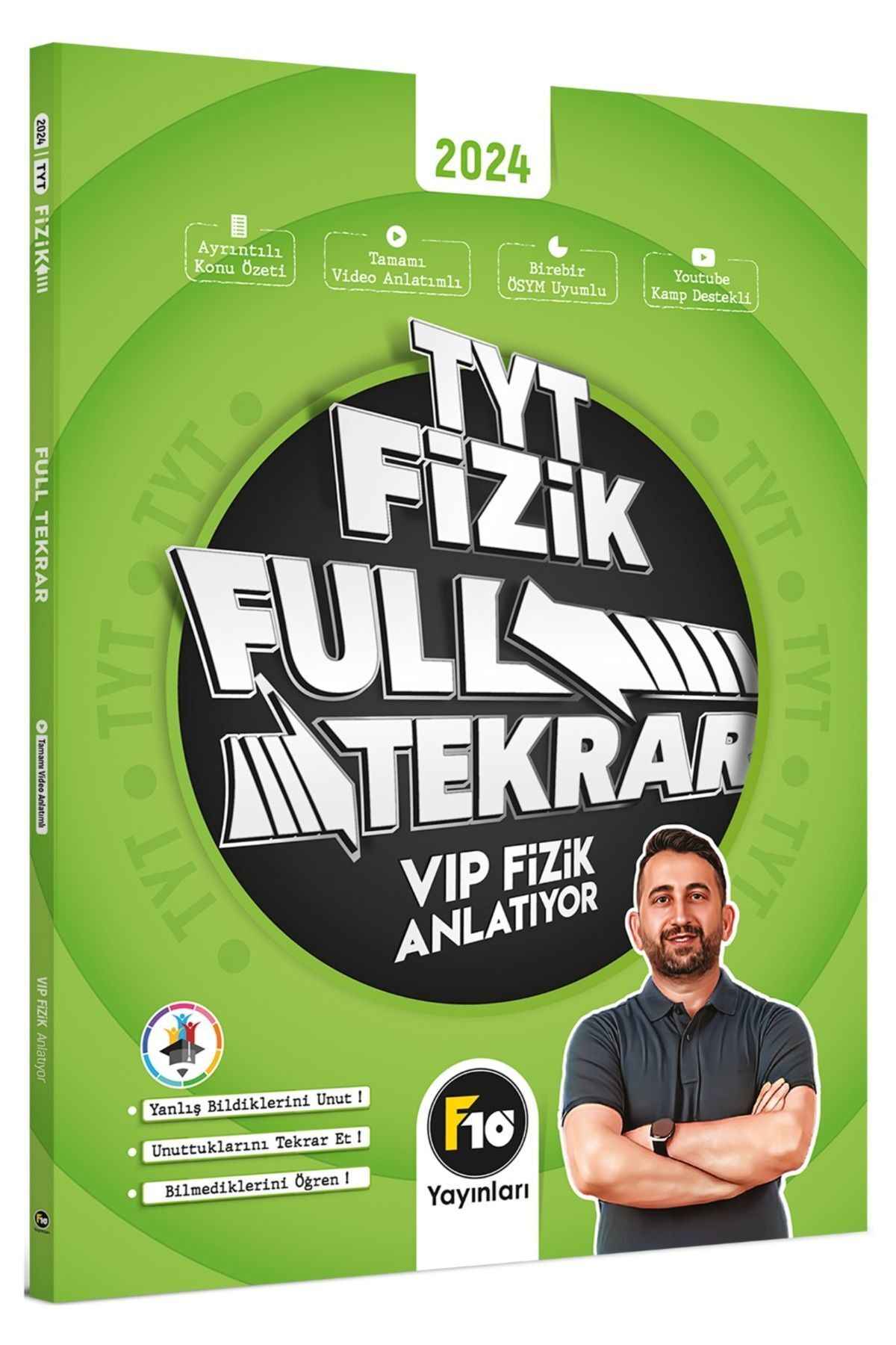 F10 Yayınları Tyt Vip Fizik Full Tekrar Video Ders Kitabı