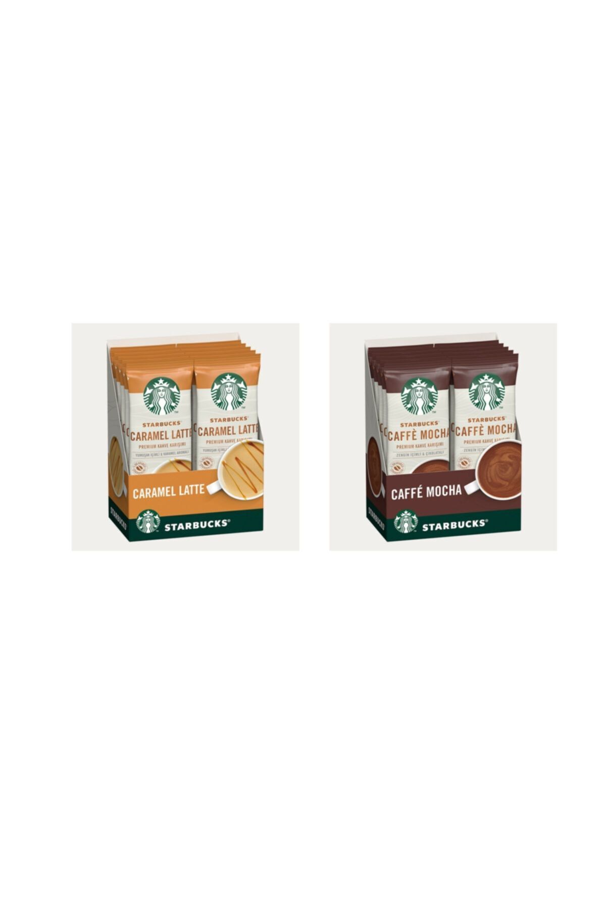 Starbucks Tatlı Krizi Serisi Premium Kahve Karışımı Seti (caramel Latte-caffe Mocha)