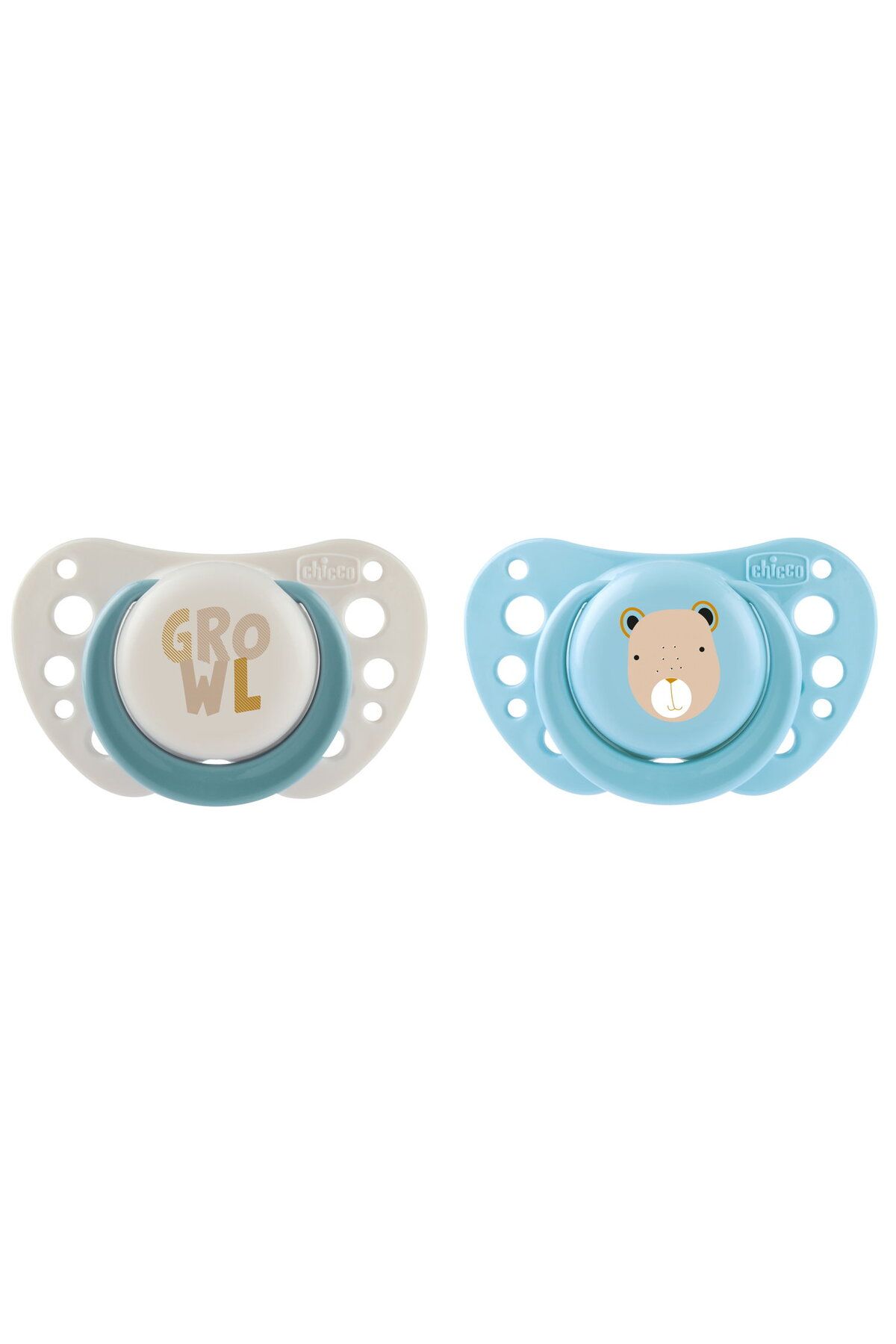 Chicco SOOTHER AIR LIGHTBLUE SIL 2-6M 2PCS