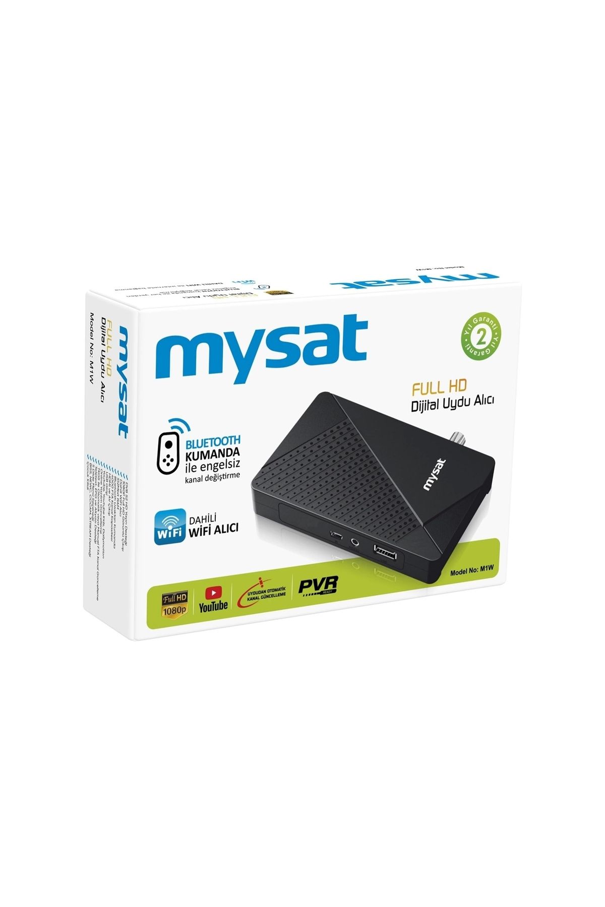 MYSAT M1-w Youtube, Wifi Full Hd Bluetooth Kumanda Dijital Uydu Alıcı 111067