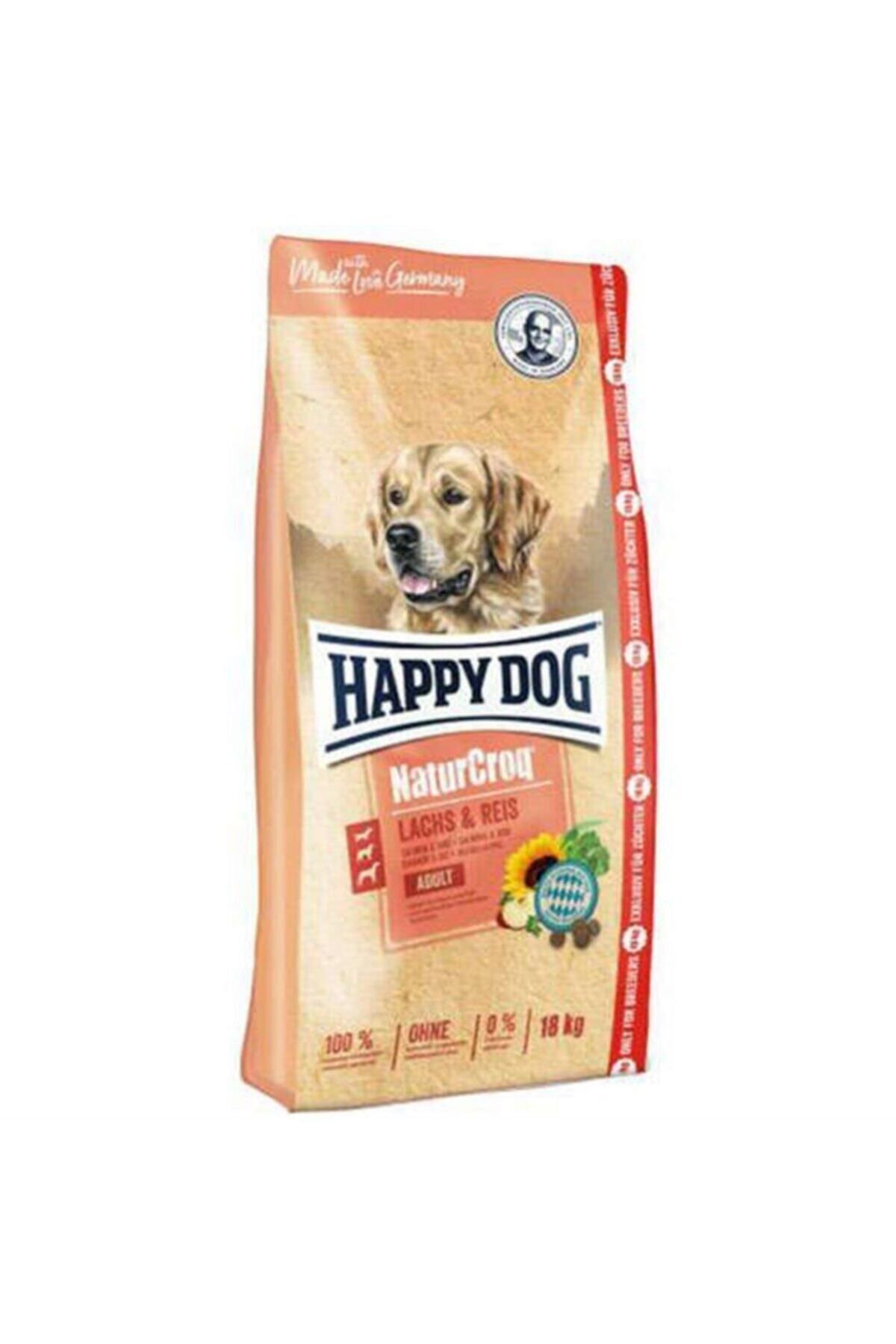 Happy Dog Naturcroq Somon Etli Köpek Maması 15 Kg 3 Kg