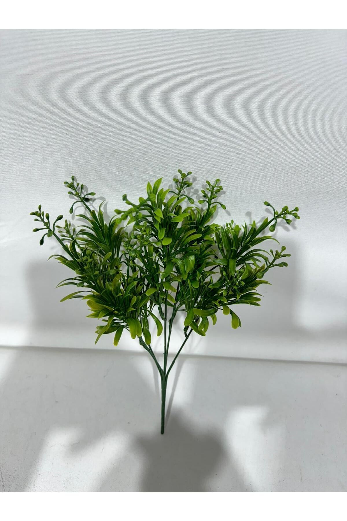 yapay çiçek dünyası Yapay Çiçek Küçük Yapraklı Yeşil Demeti 5dal Dekoratif Yapay Bitki