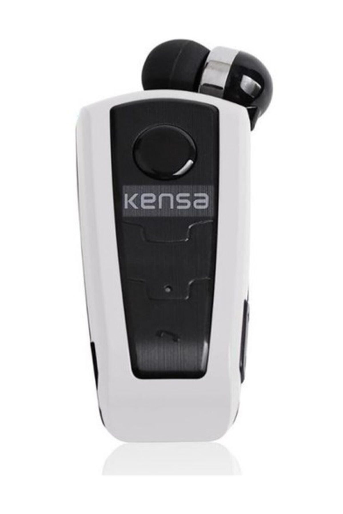 Kensa Kb-200 Makaralı Titreşimli Mikrofonlu Bluetooth Kulaklık Beyaz