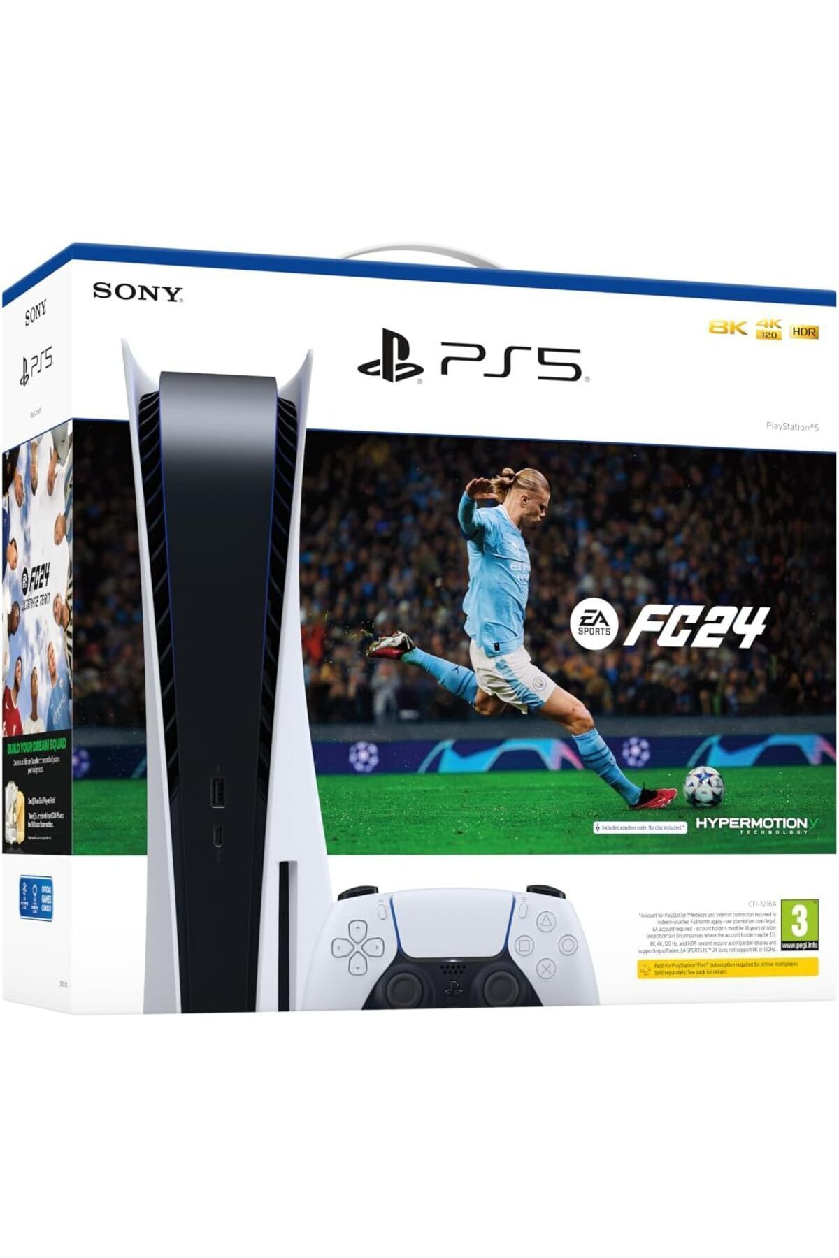 Sony Playstation 5 Ps5 Cd'li Sürüm 825 Gb Fc 24 Fifa 24 Paket Son Seri (EURASİA GARANTİ)