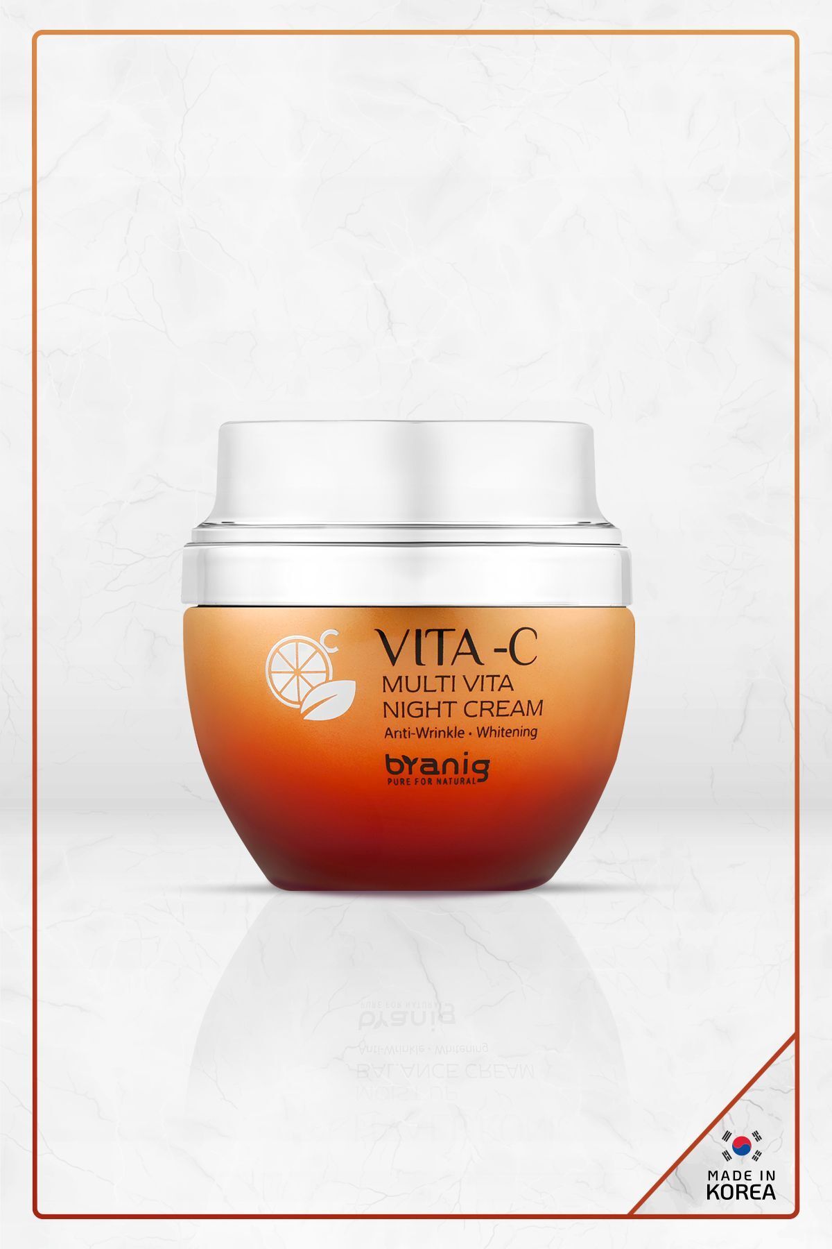 BRANIG Saf Vitamin Aydınlatıcı Etkili Ve Leke Karşıtı Vıta-c Multi Vita Yoğun Night Krem Made In Korea
