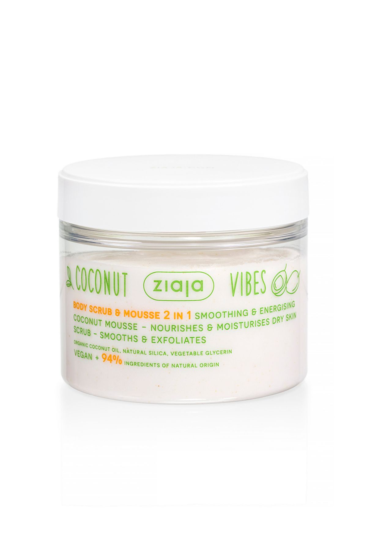 Ziaja Coconut & Orange Vibes Vücut Scrub & Köpüğü 270 ml