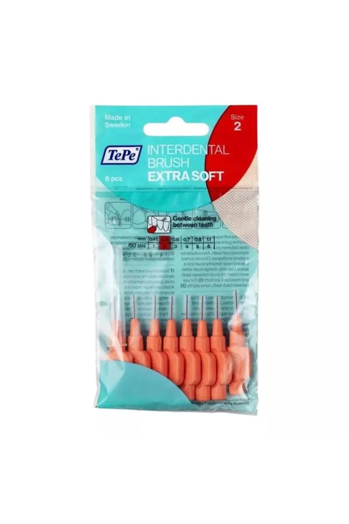 TePe Interdental Brush Extra X Soft Arayüz Fırçası Kırmızı 0.5 Mm 8 Li