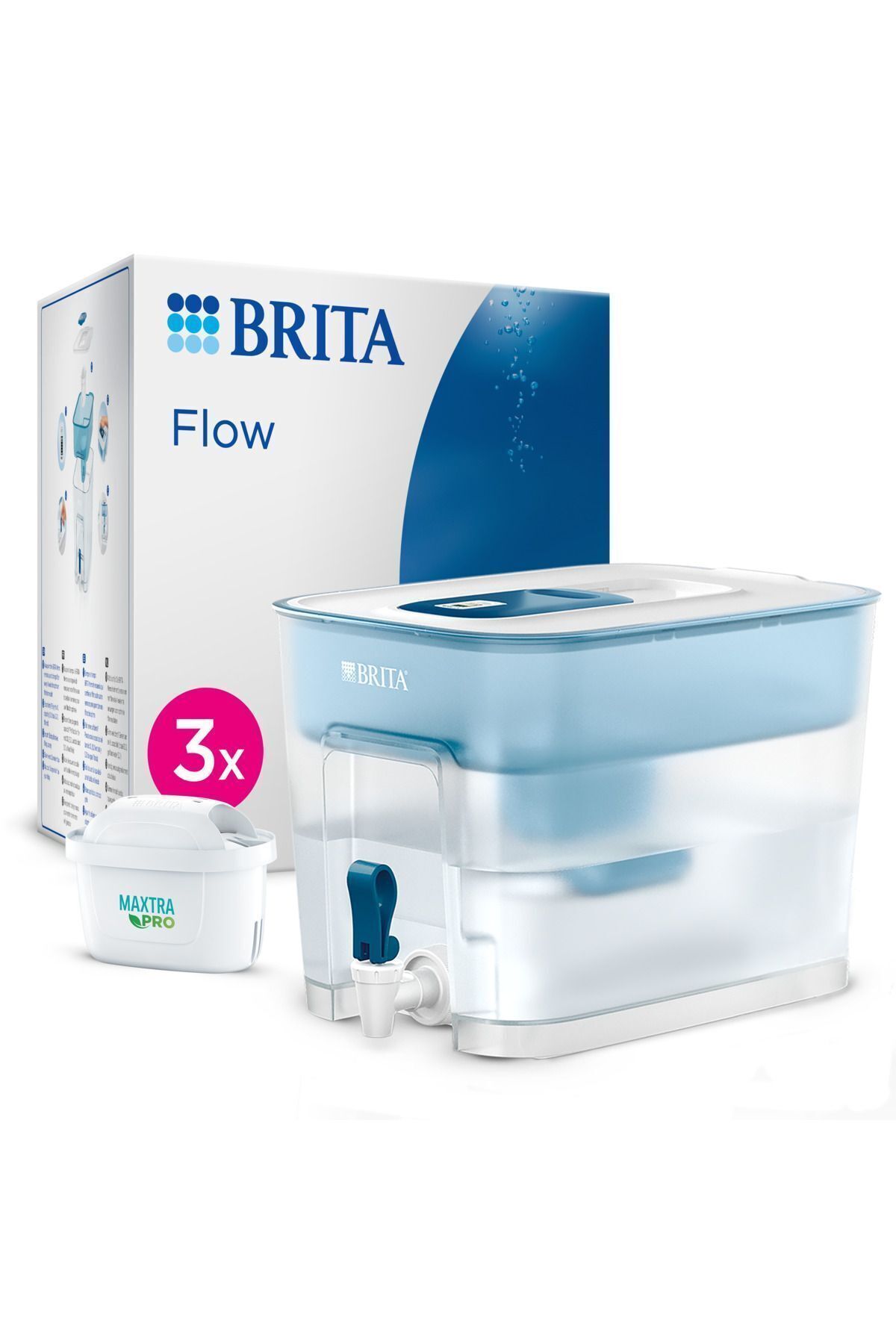 Brita Flow 3x Maxtra Pro All-ın-1 Filtreli Su Arıtma Sebili – 8,2 L