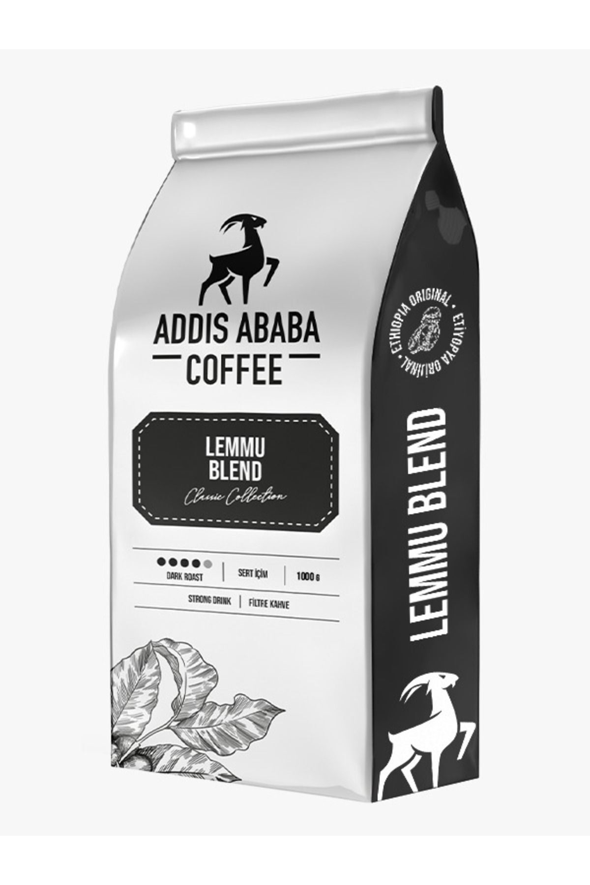 Addis Ababa Coffee Lemmu Blend Filtre Kahve, Espresso Kahve, Çekirdek Kahve 1000 Gr.