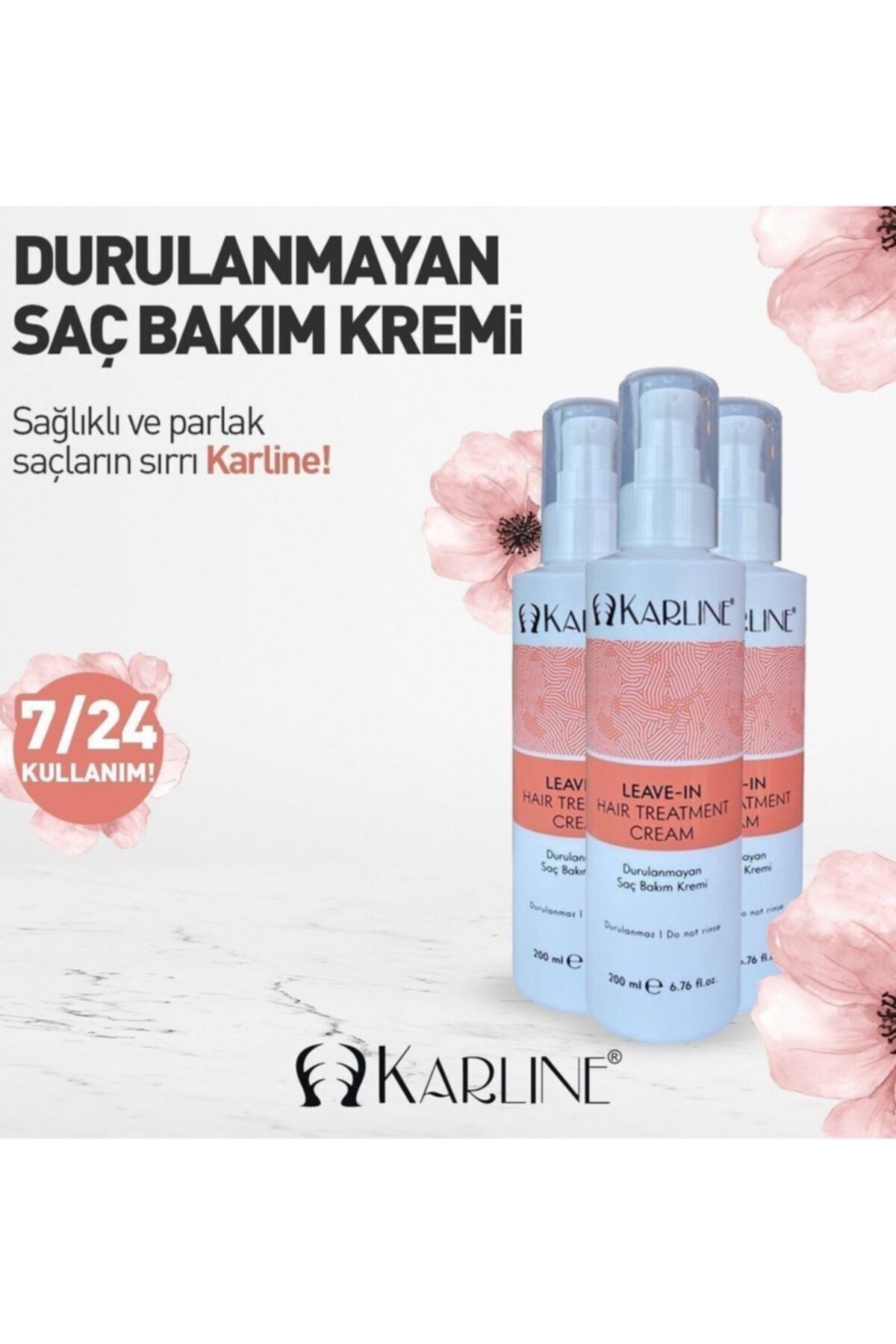 Karline Durulanmayan Saç Bakım Kremi 200 ml 7/24 Kullanılabilir 1 Adet