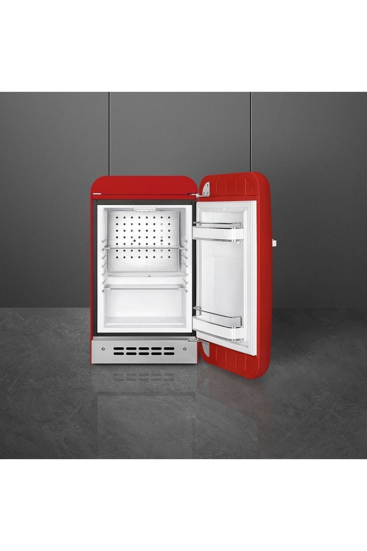 Smeg Fab5 Retmo Mini Buzdolabı Kırmızı Sağ Menteşe