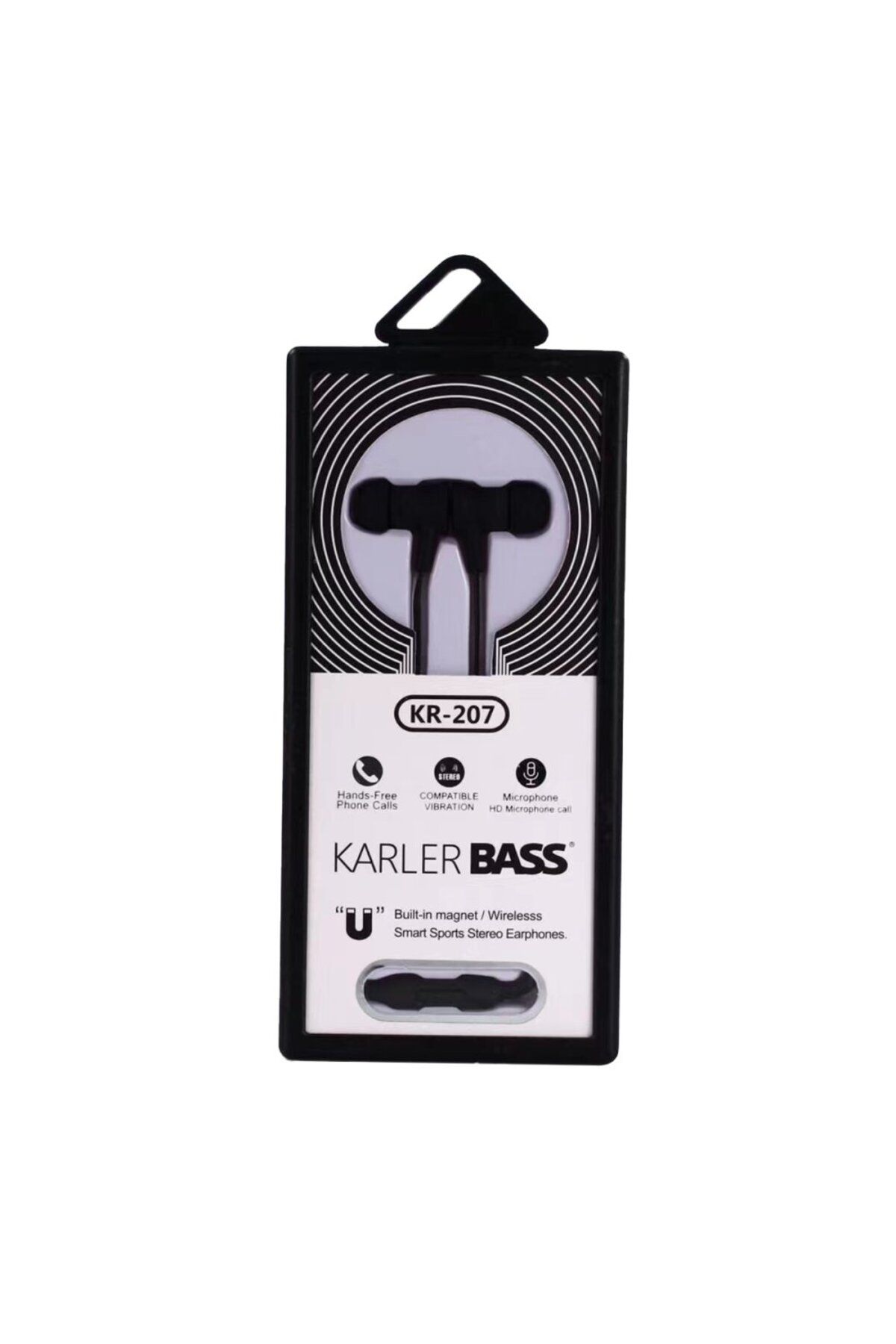 Genel Markalar Kr-207 Mıknatıslı Kablolu Kulaklık - Ürün Rengi : Siyah -
