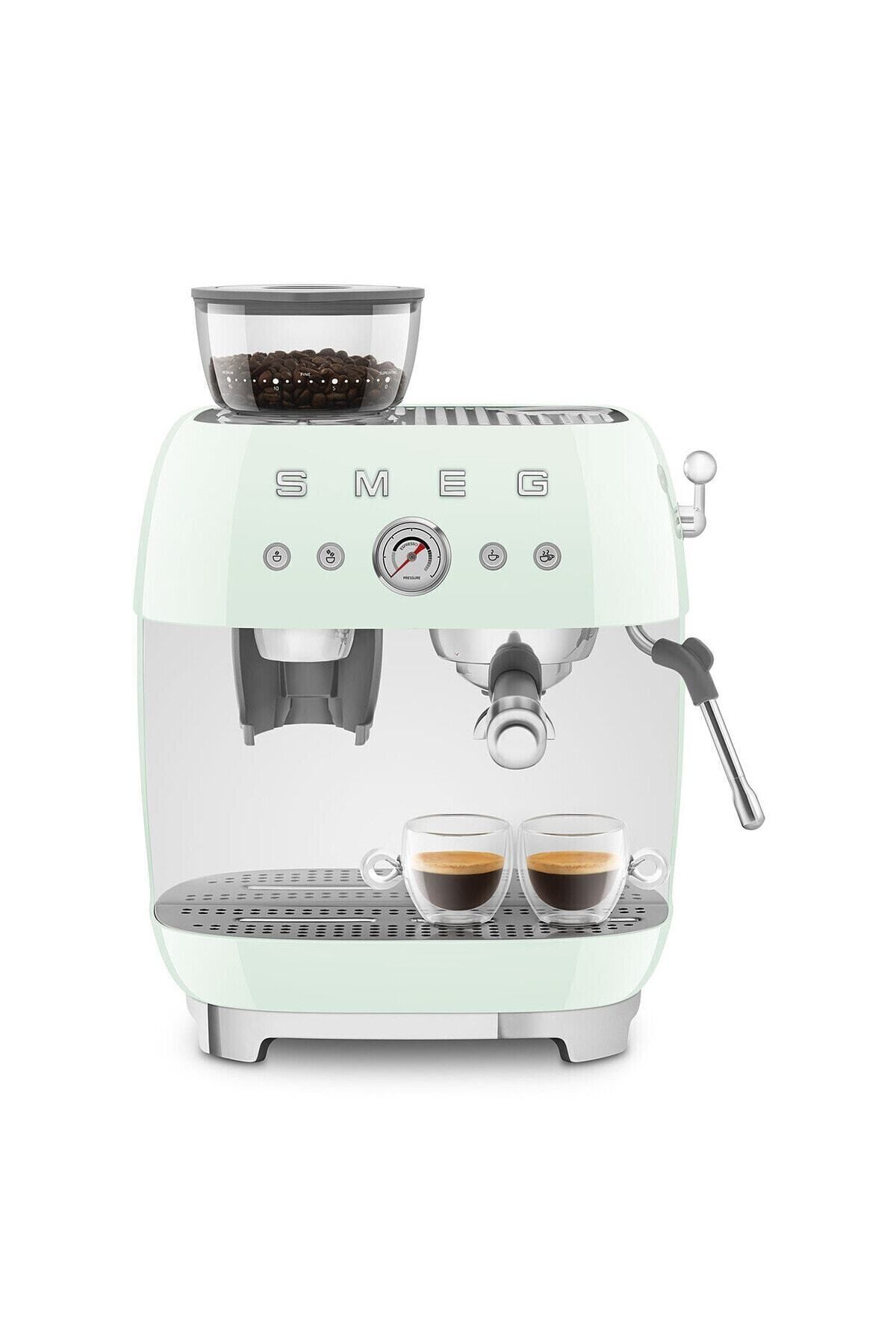 Smeg Egf03pgeu Pastel Yeşil Öğütücülü Espresso Kahve Makinesi