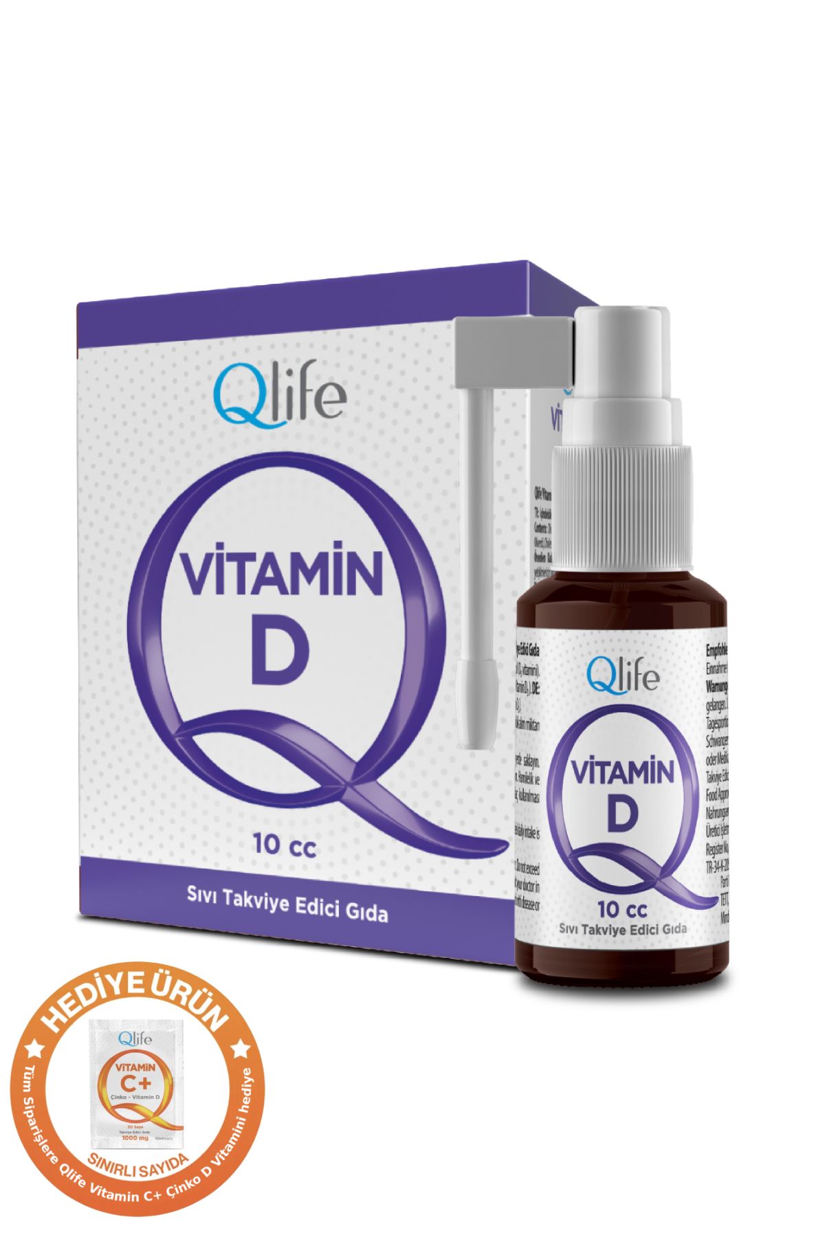 Q LİFE Vitamin D3 1000 Iu Sprey - Damla 10 ml