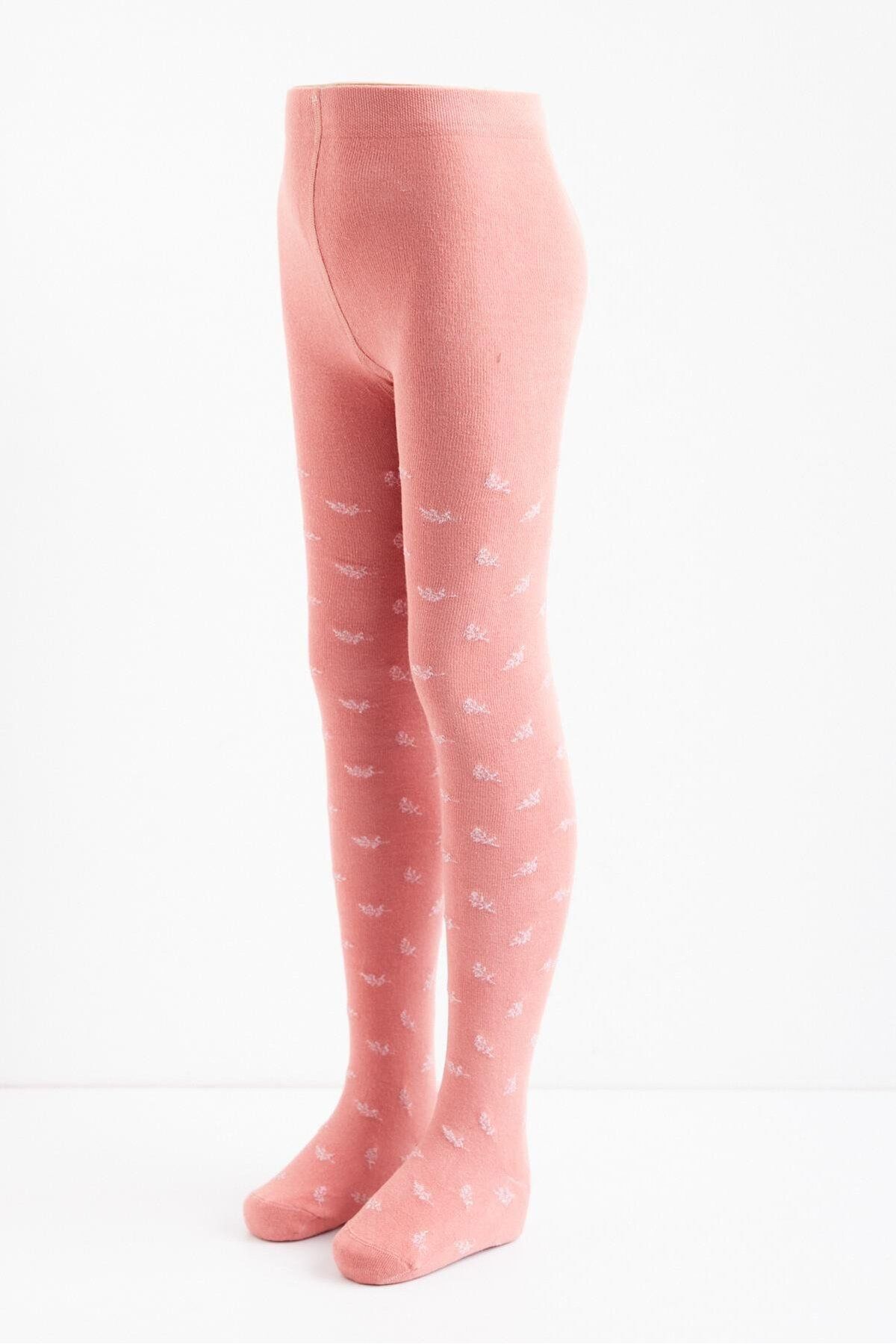 Katia & Bony Simli Çiçekli Külotlu Çorap Yavru Ağzı