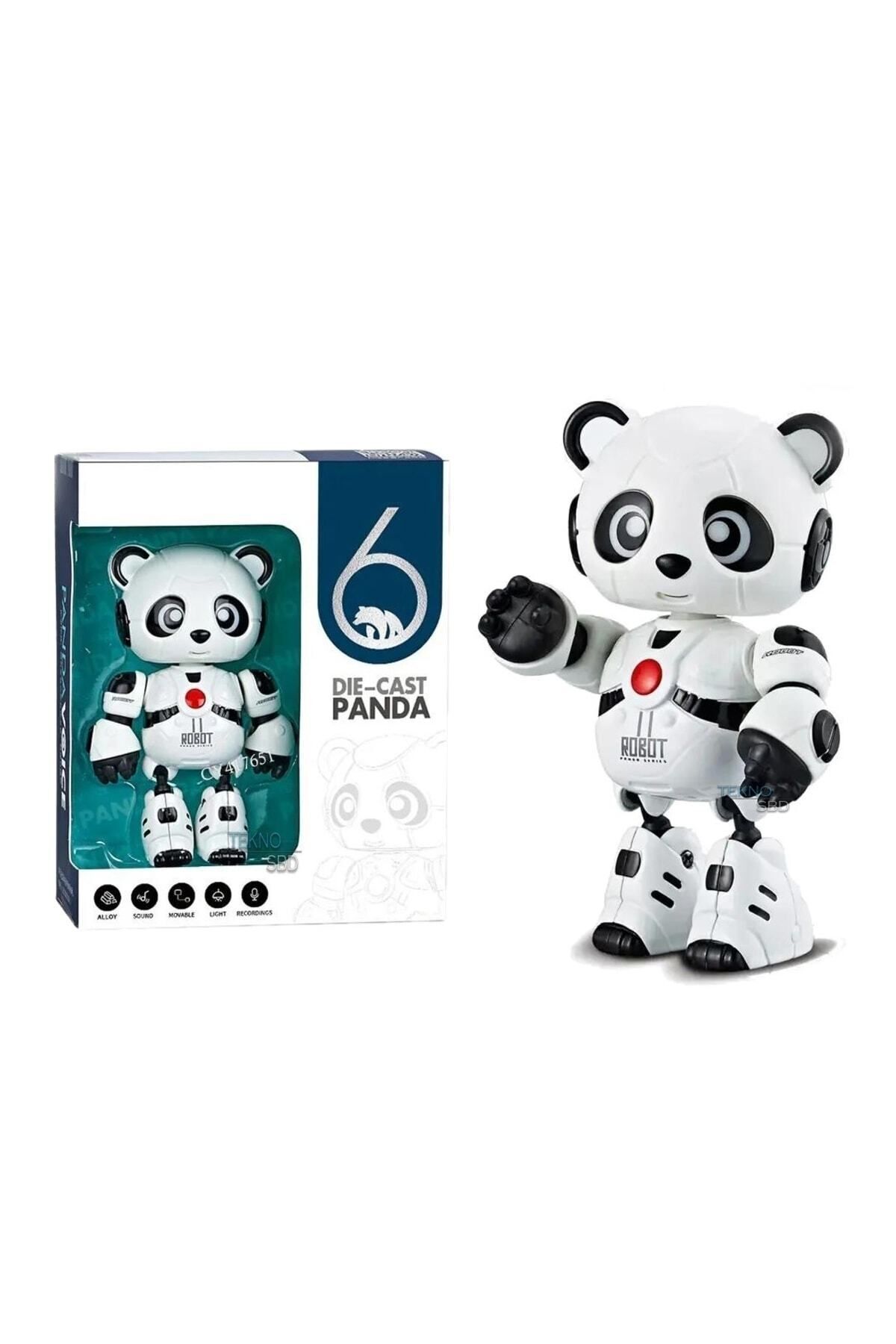 Playaks Akıllı Panda Söylediklerini Tekrar Etsinses Kayıt Edip Konuşan Şarjlı Oyuncak Robot Kaktüs Hediyelik