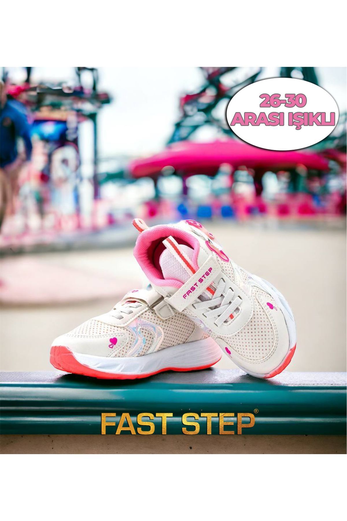 Fast Step Unisex Çocuk Günlük Hafif Rahat Esnek Cırt Cırtlı Sneaker Spor Ayakkabı 461xca204